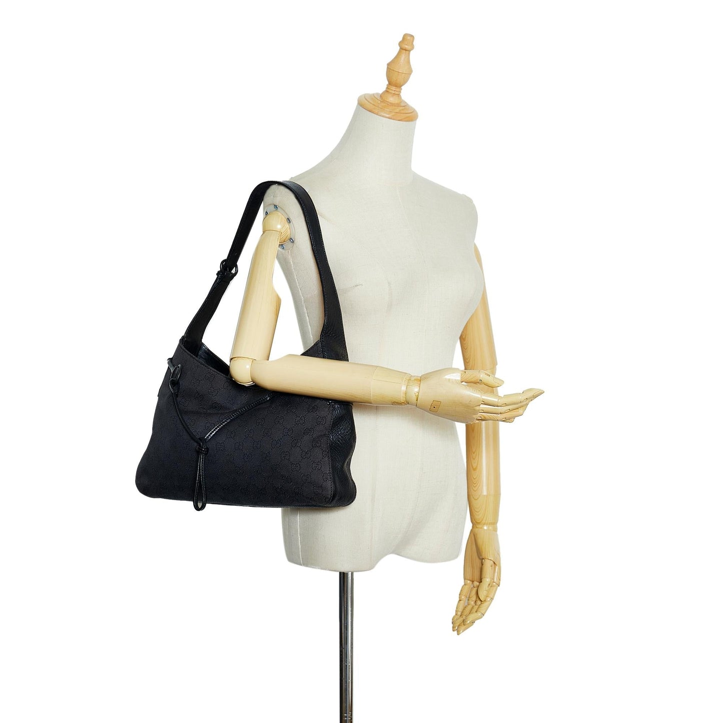 Gucci GG Canvas Horsebit Shoulder Bag (SHG-3xYnnv)