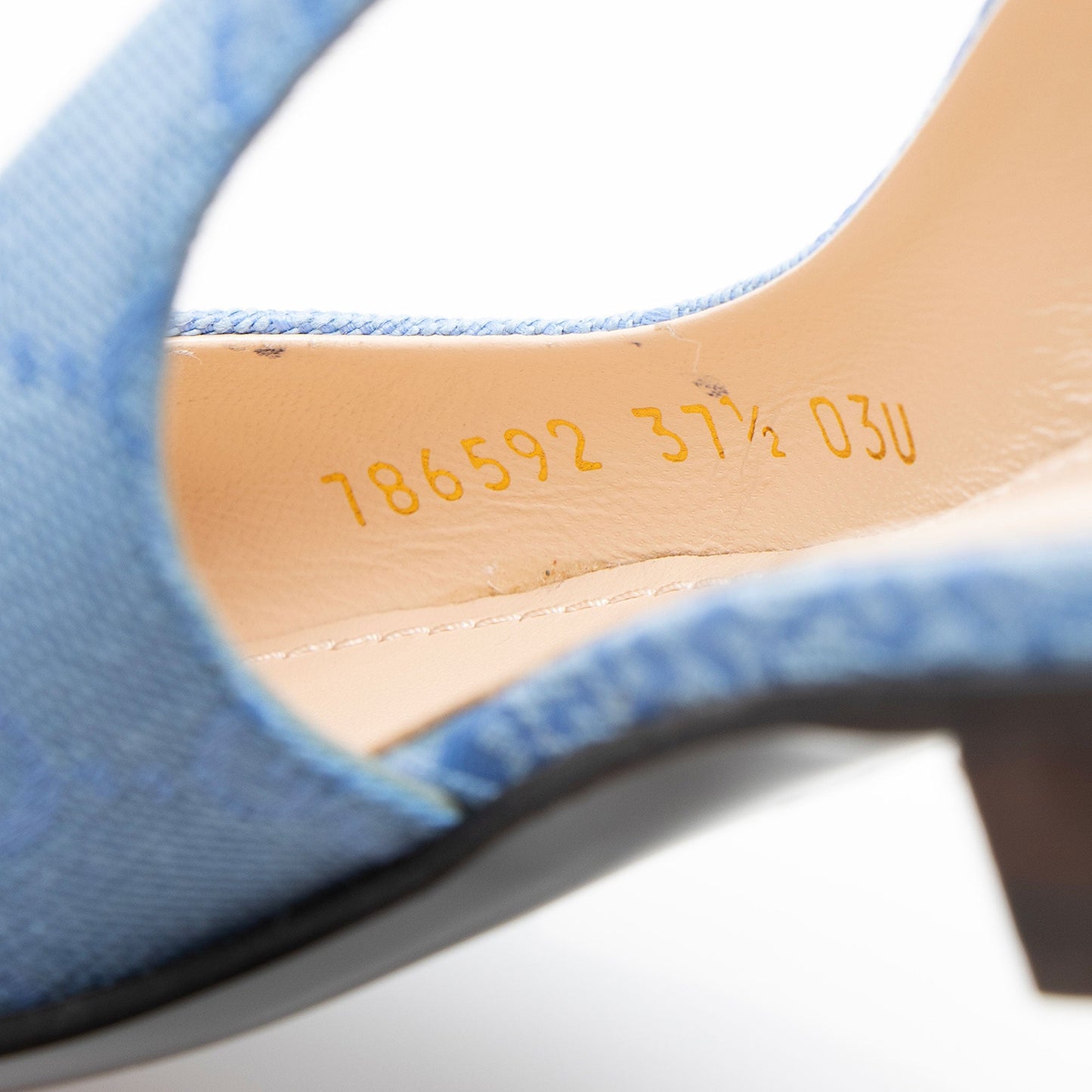 Gucci GG Canvas Horsebit Slingback Flats - Size 7.5 / 37.5