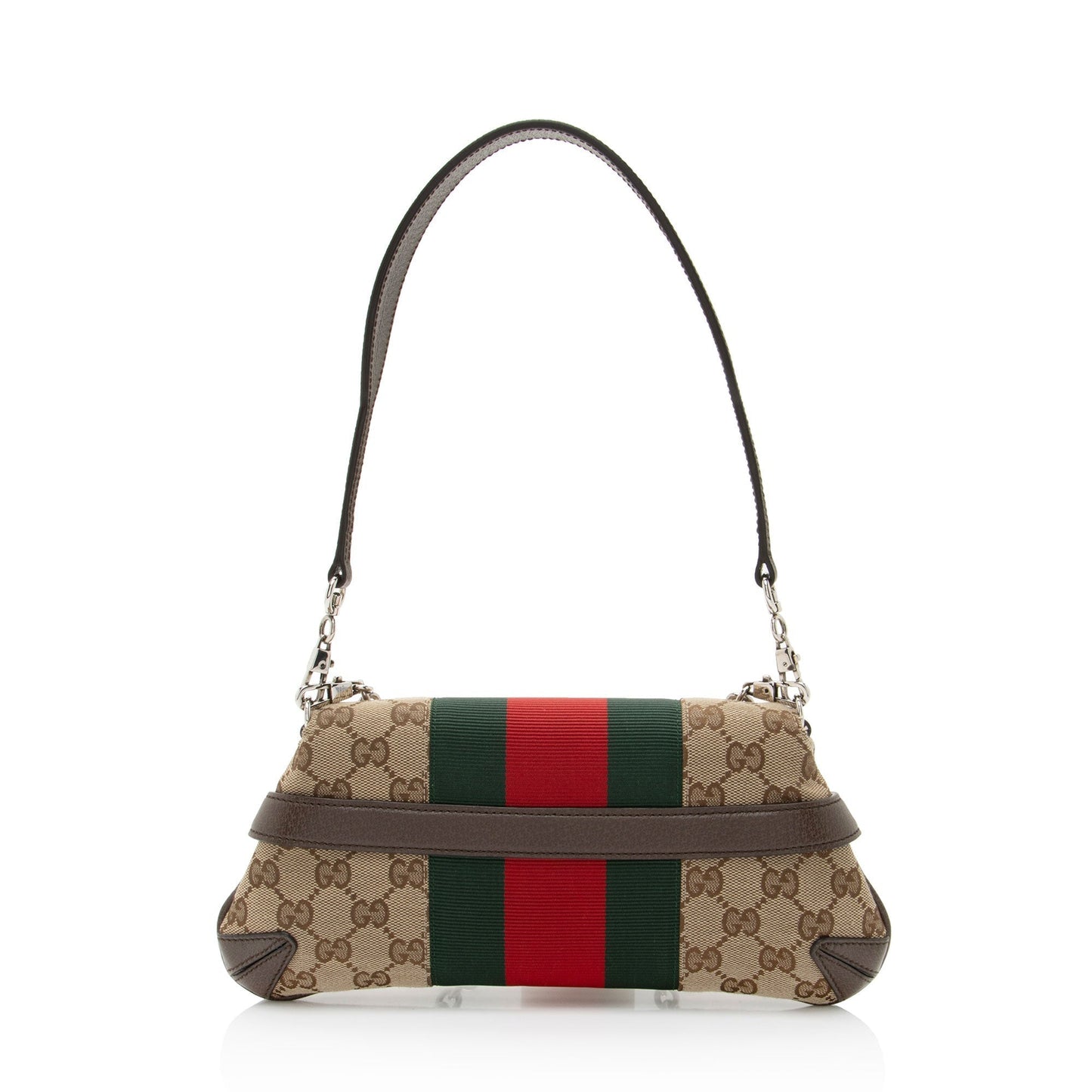 Gucci Nylon Chain Leather Shoulder Bag