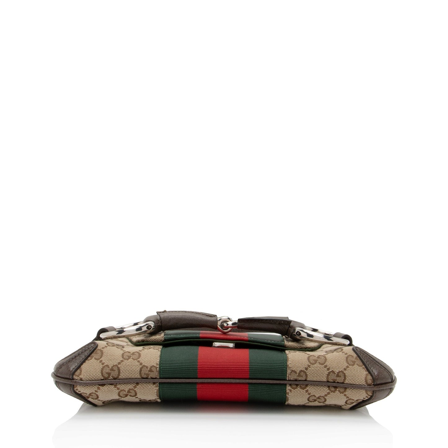 Gucci Nylon Chain Leather Shoulder Bag