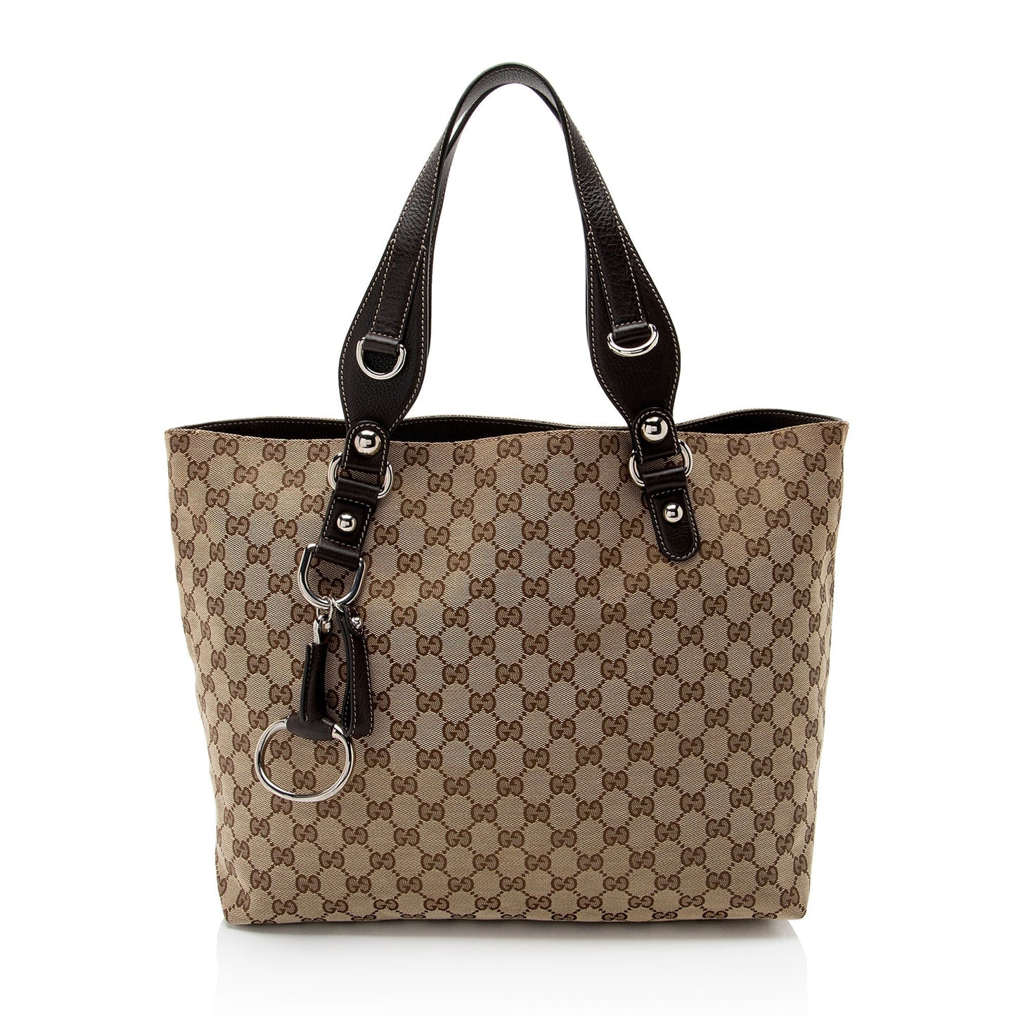 Gucci Leather Canvas Tote