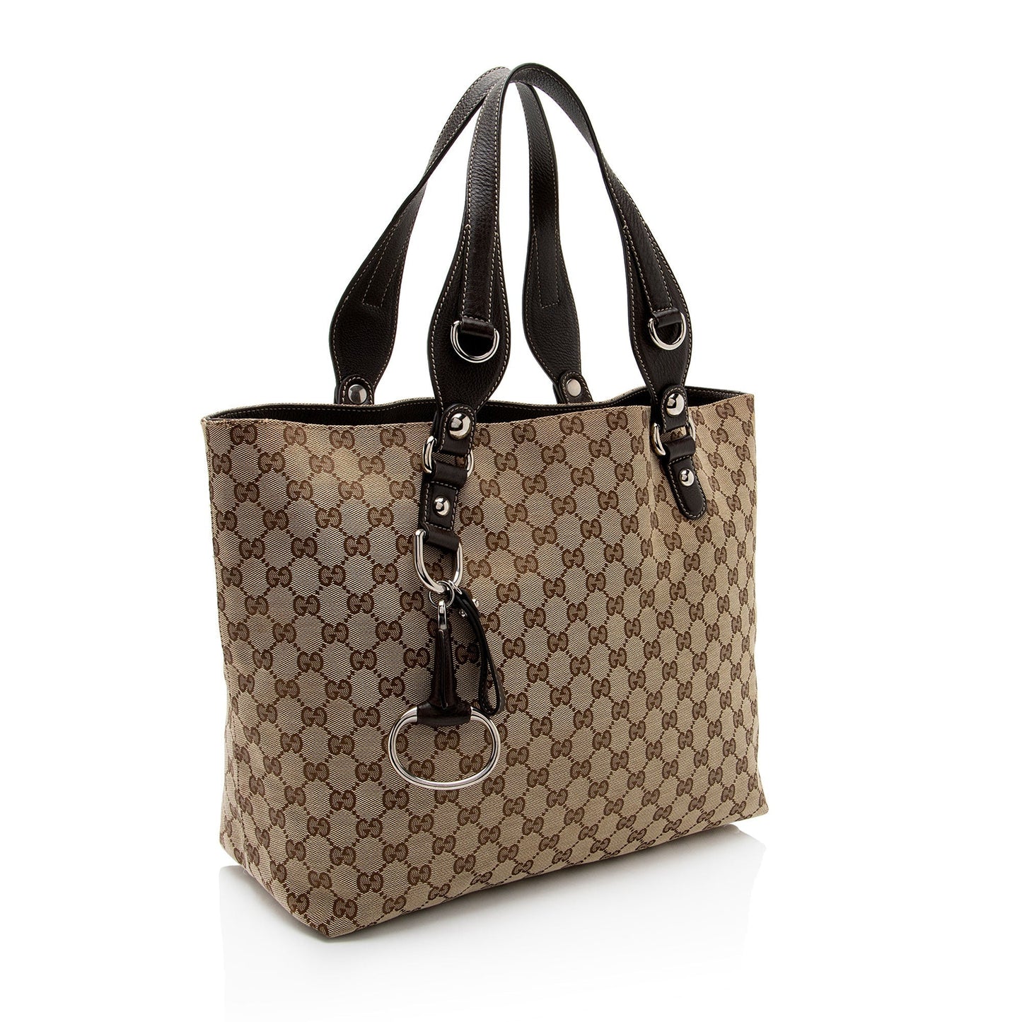 Gucci Leather Canvas Tote