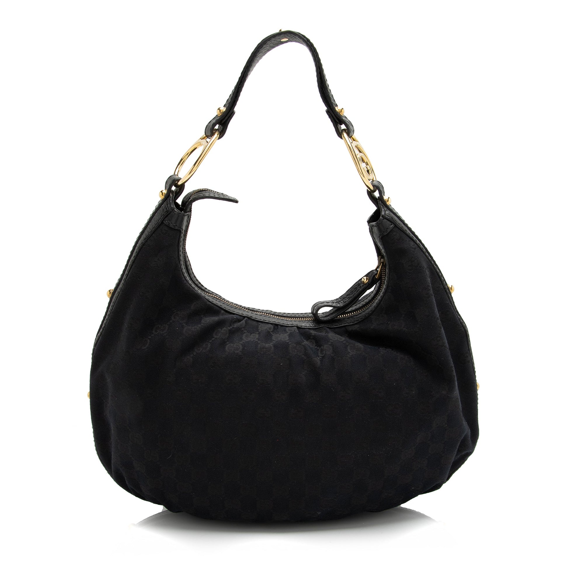 Gucci GG Canvas Interlocking G Medium Hobo (SHF-23929)
