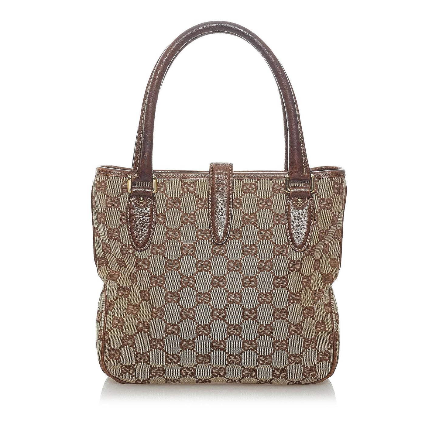 Gucci GG Canvas Jackie Piston Lock Tote Bag (SHG-33261)