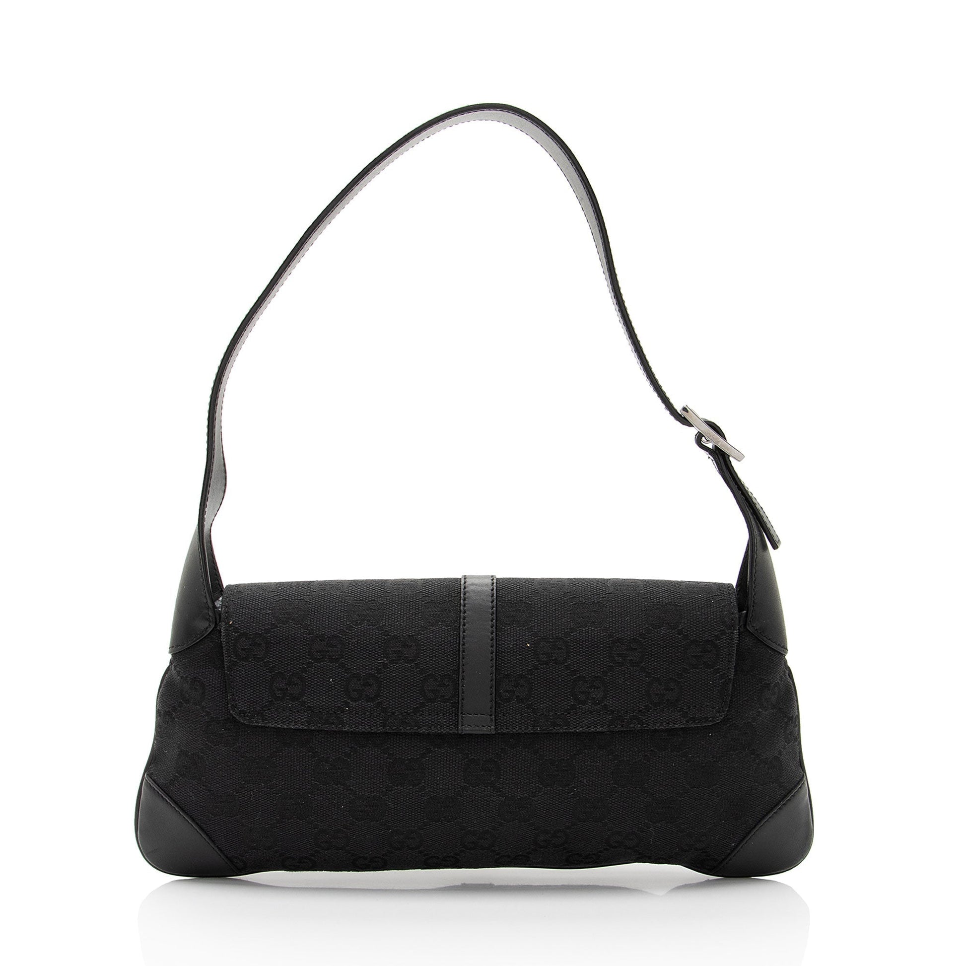 Gucci GG Canvas Jackie Small Shoulder Bag (SHF-e6LKFX)