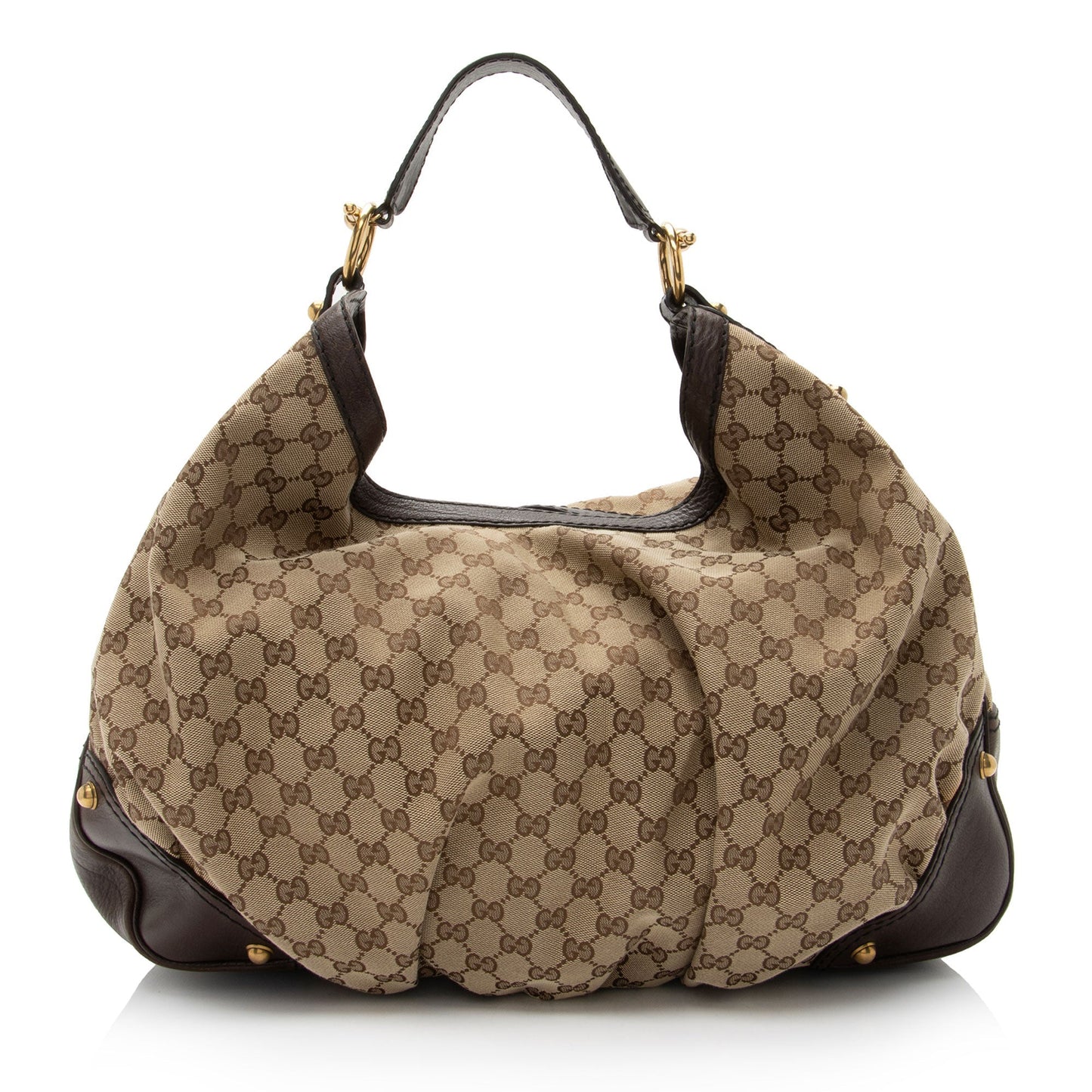 Gucci Leather Canvas Shoulder Bag