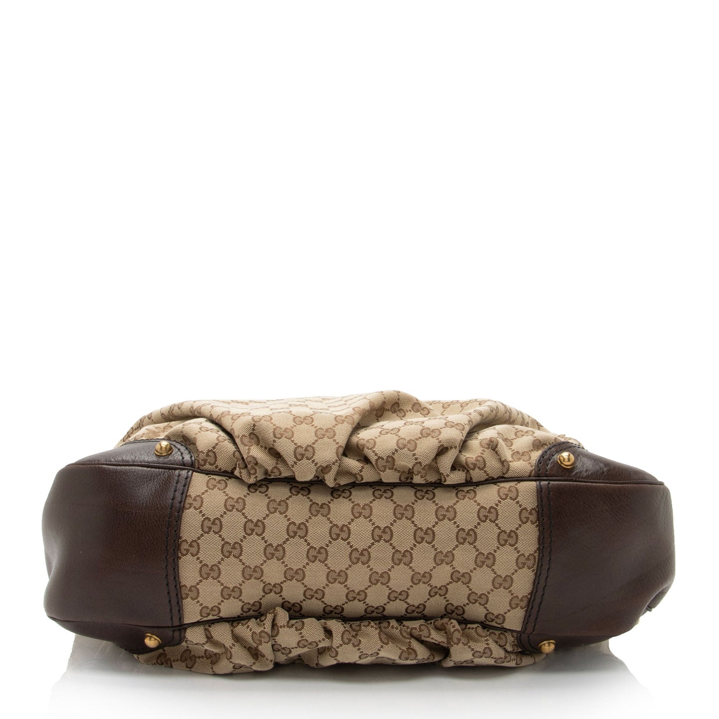 Gucci Leather Canvas Shoulder Bag