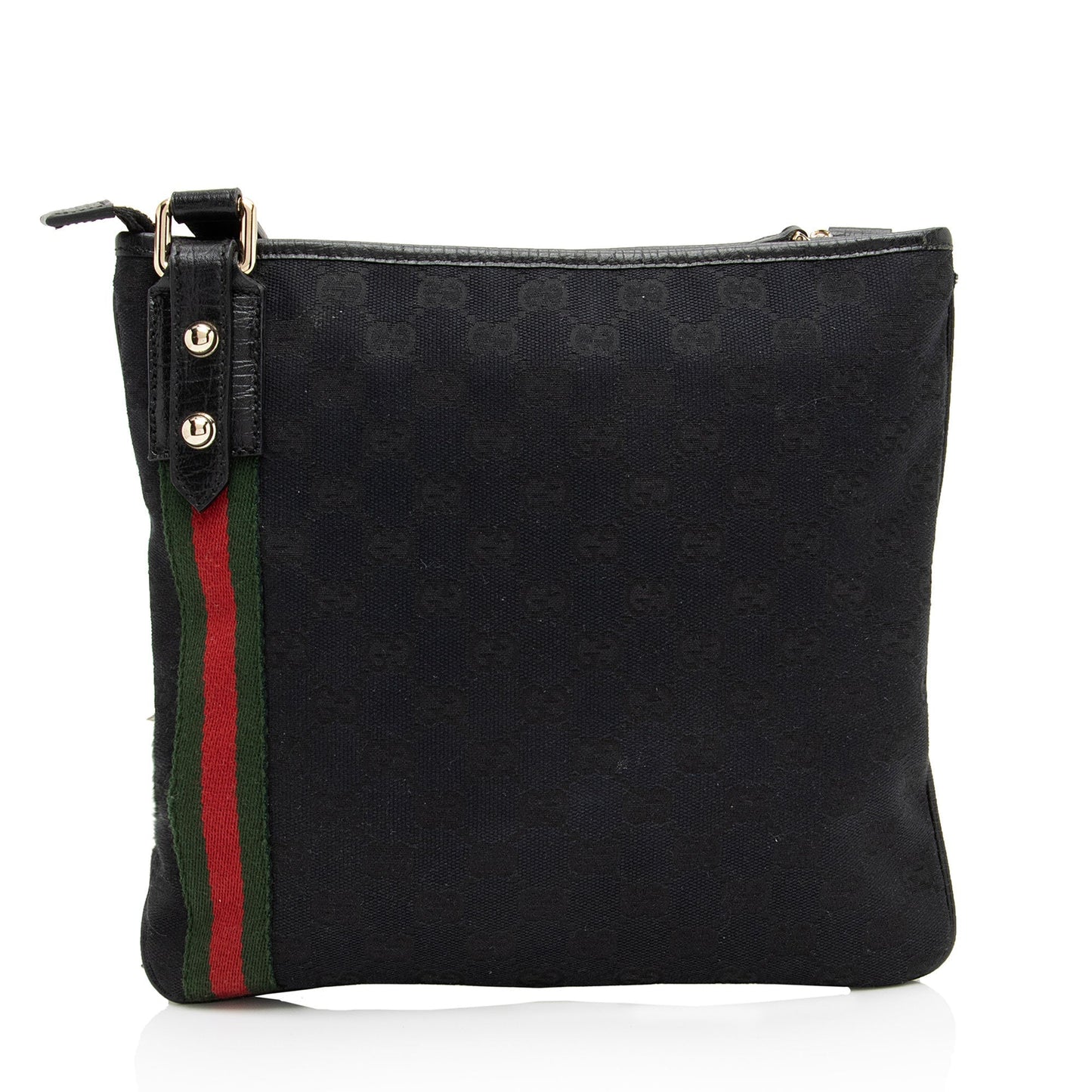 Gucci Leather Canvas Shoulder Bag