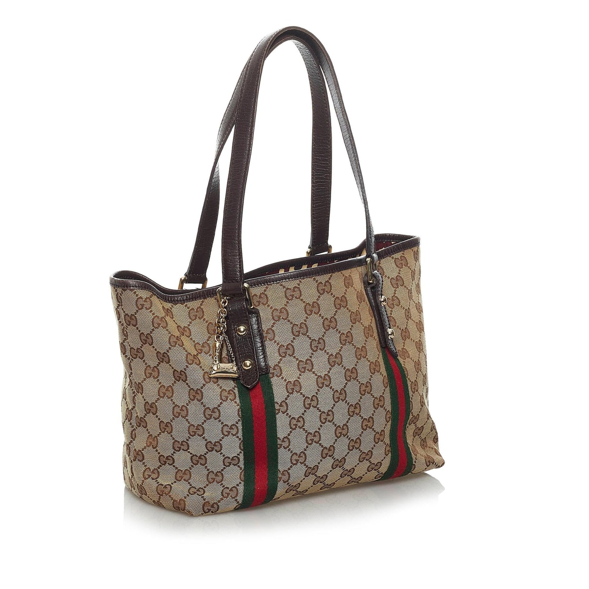 Gucci GG Canvas Jolicoeur Tote Bag (SHG-33679)