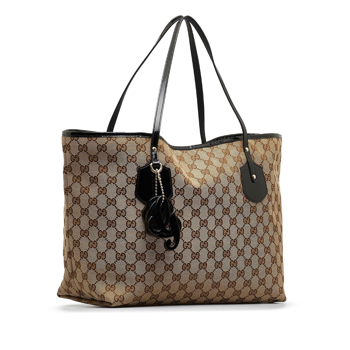 Gucci Leather Canvas Tote