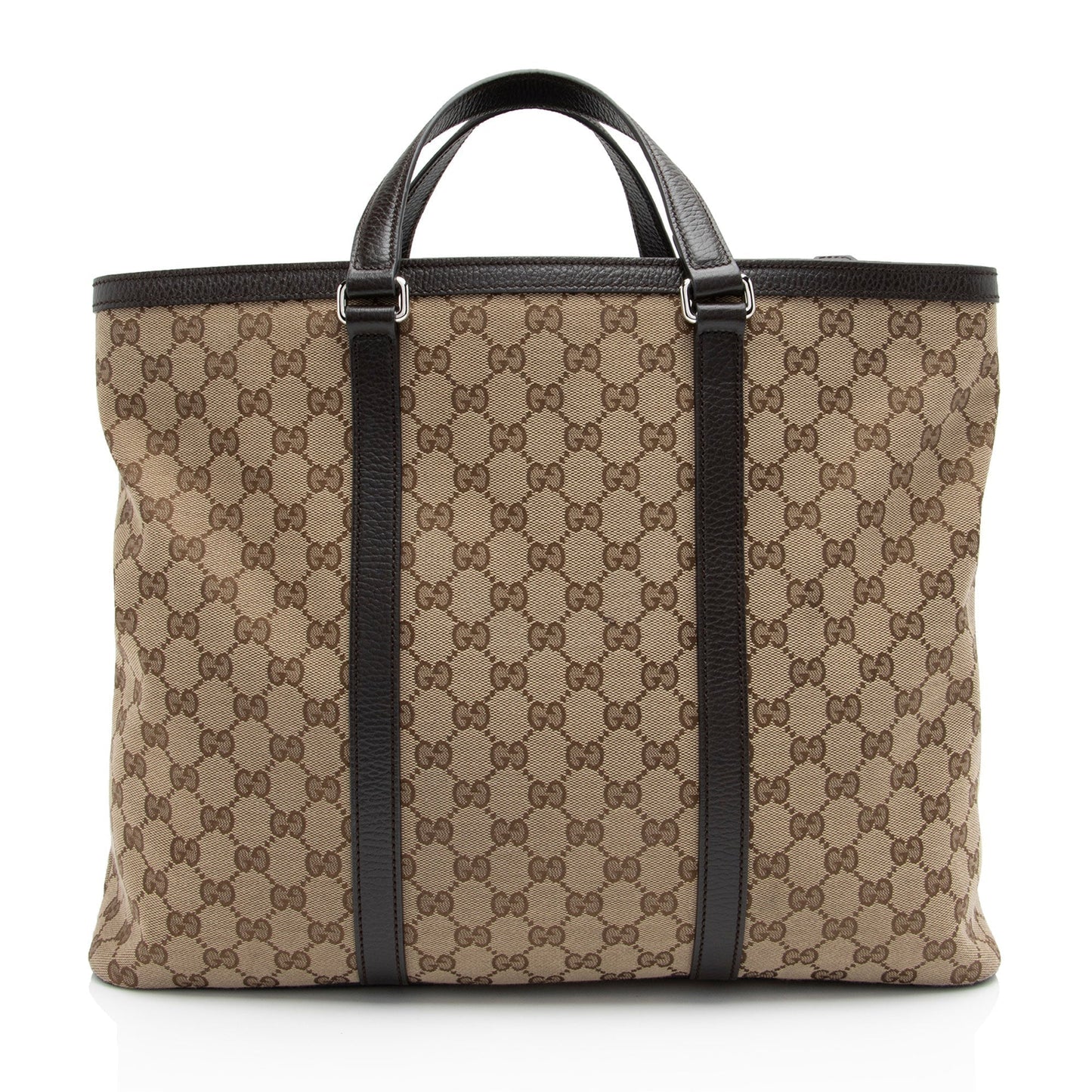 Gucci Leather Canvas Tote
