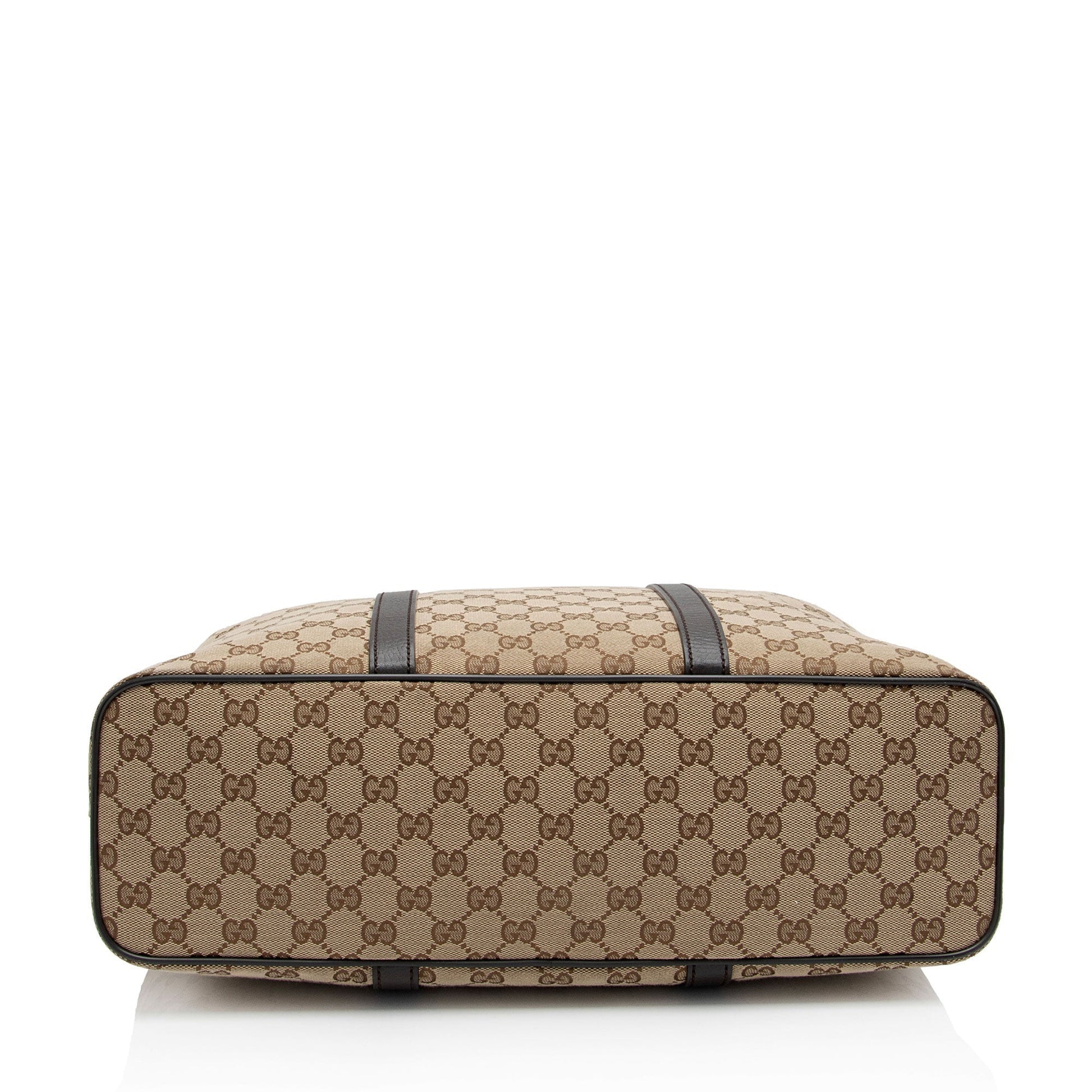 Gucci Leather Canvas Tote