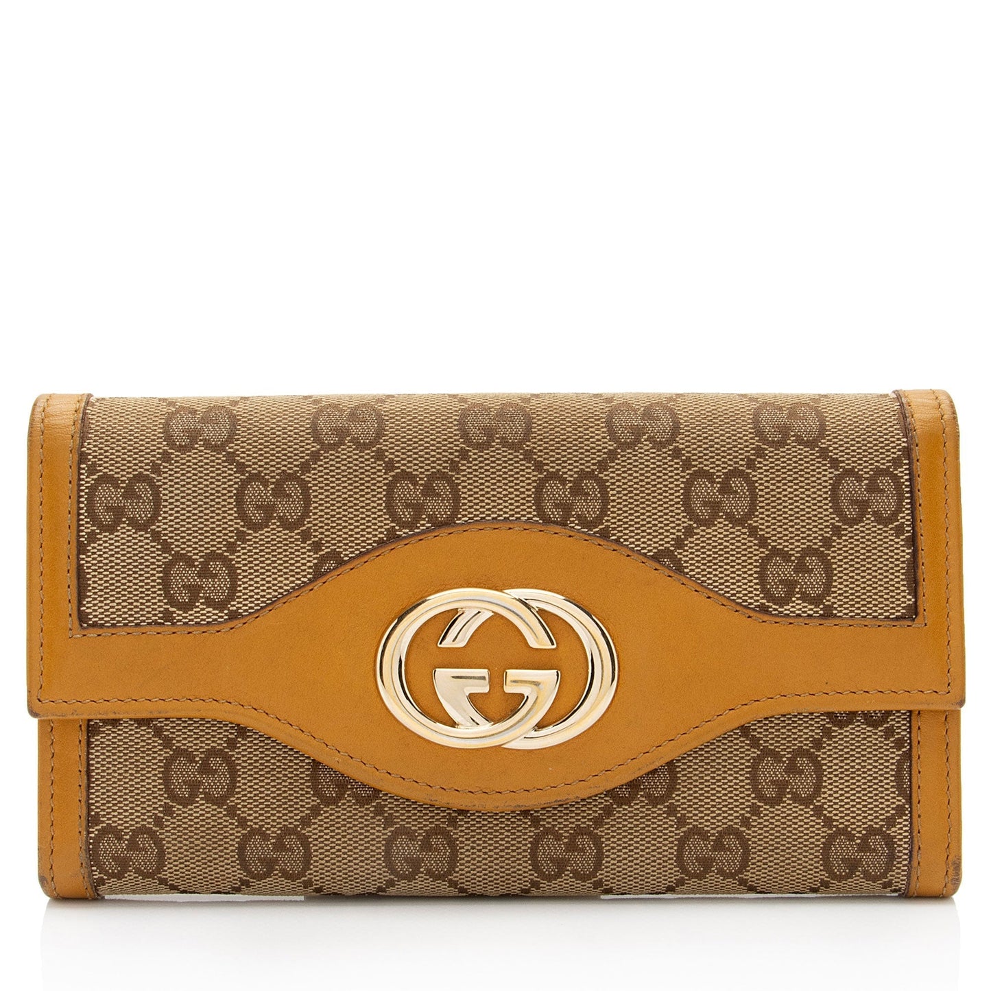 Gucci GG Canvas Leather Sukey Wallet (SHF-kBNDIb)
