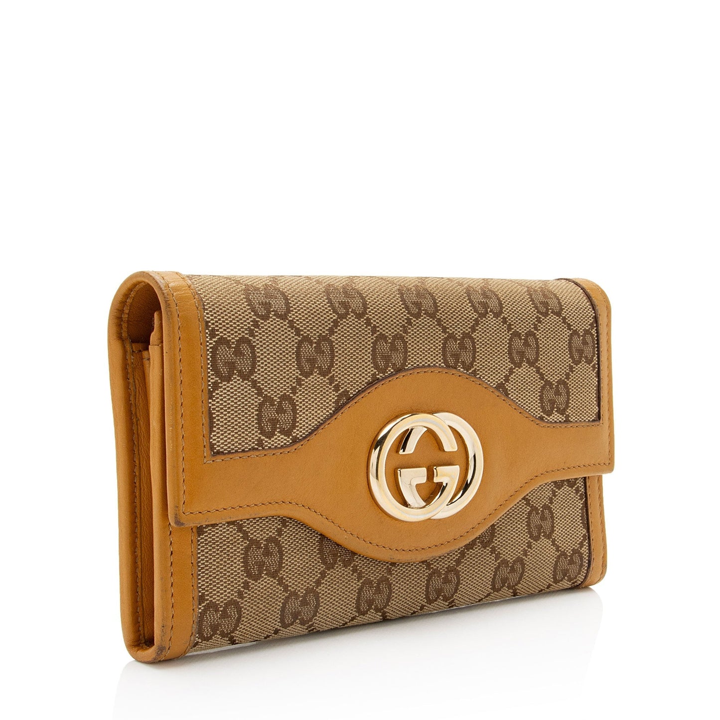 Gucci GG Canvas Leather Sukey Wallet (SHF-kBNDIb)