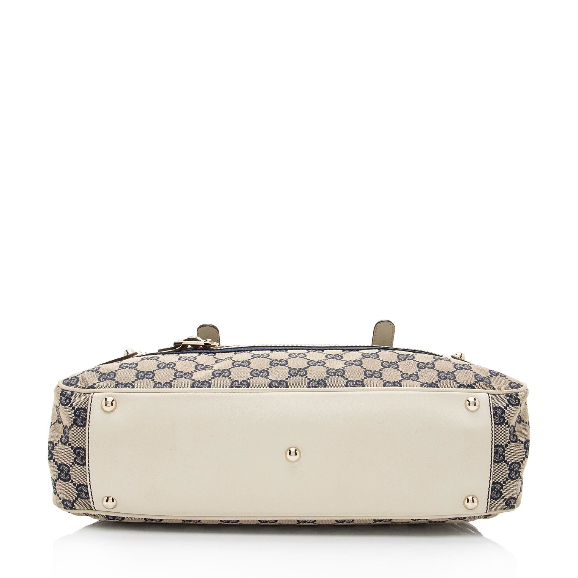 Gucci Nylon Leather Canvas Shoulder Bag