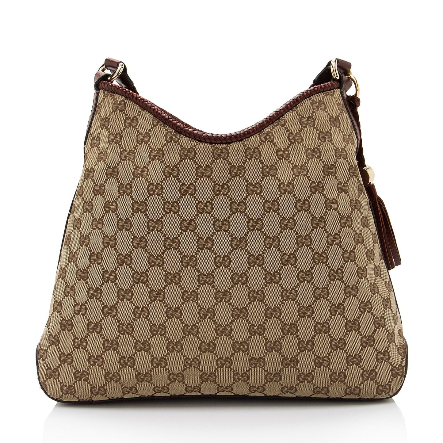 Gucci Leather Canvas Shoulder Bag
