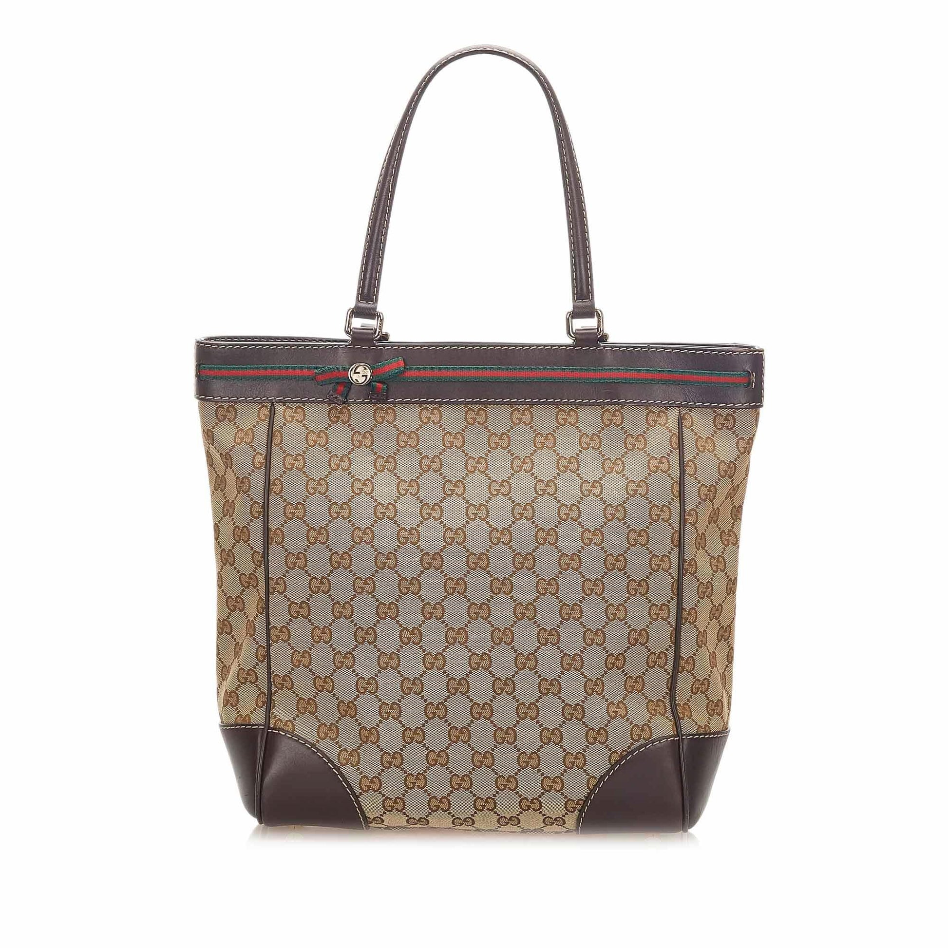 Gucci Canvas Monogram Tote Style 28