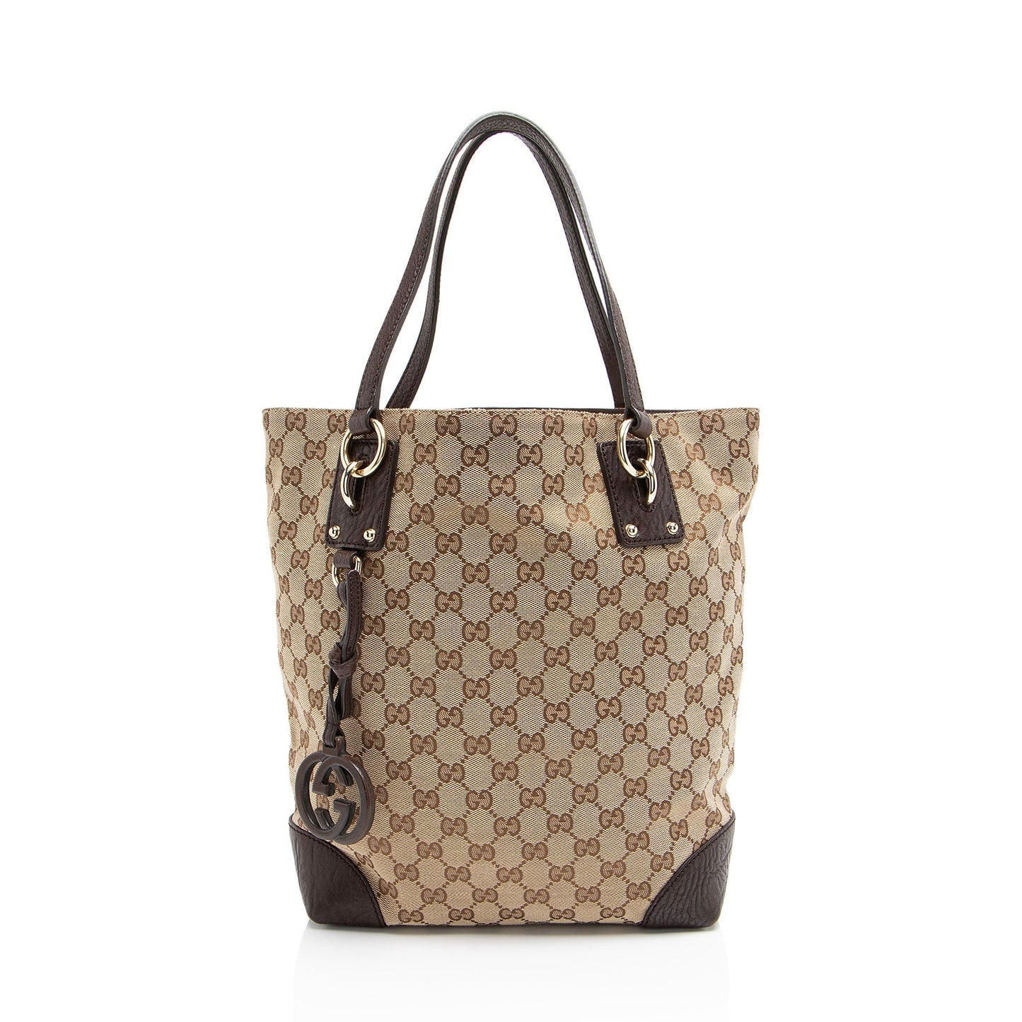 Gucci GG Canvas Charm Medium Tote