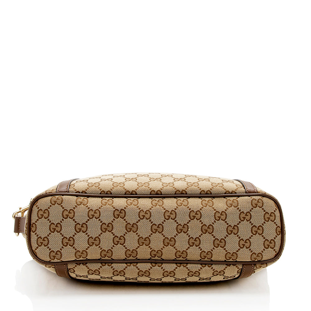 Gucci Leather Canvas Tote Style 55