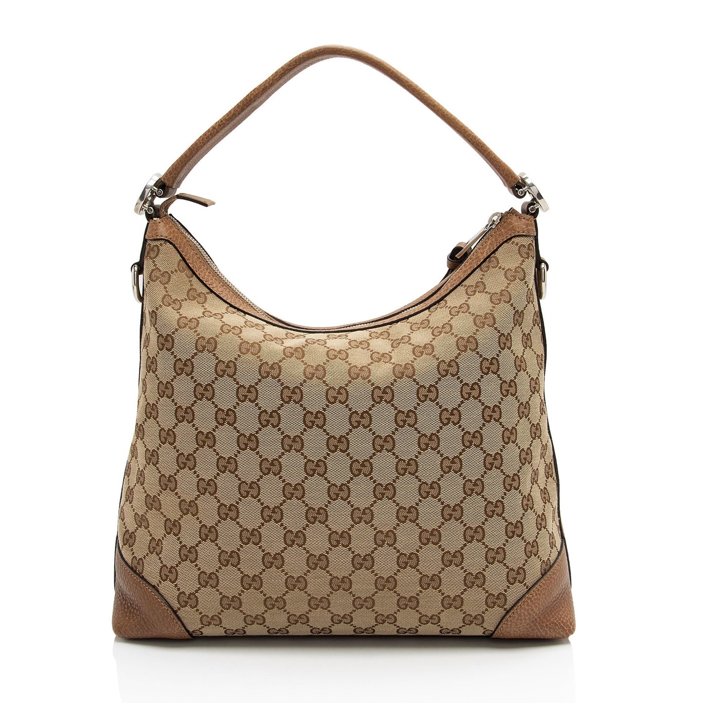 Gucci Leather Canvas Shoulder Bag