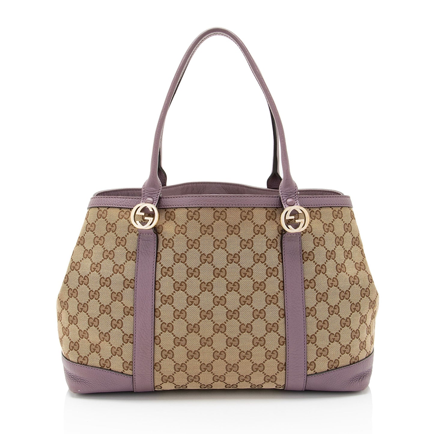 Gucci Leather Canvas Tote