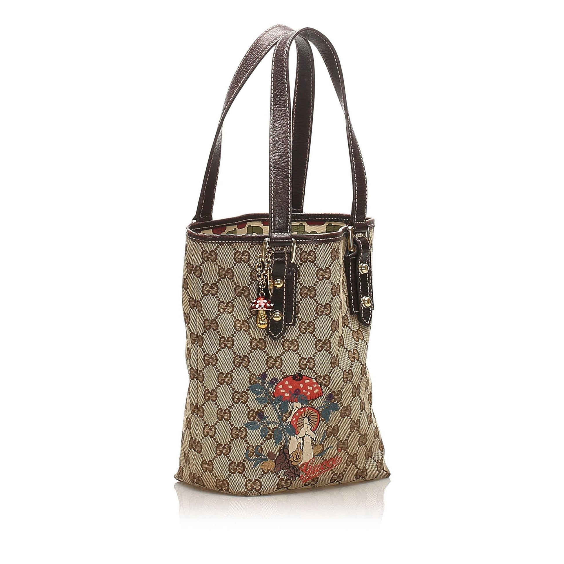 Gucci Canvas Monogram Tote Style 167