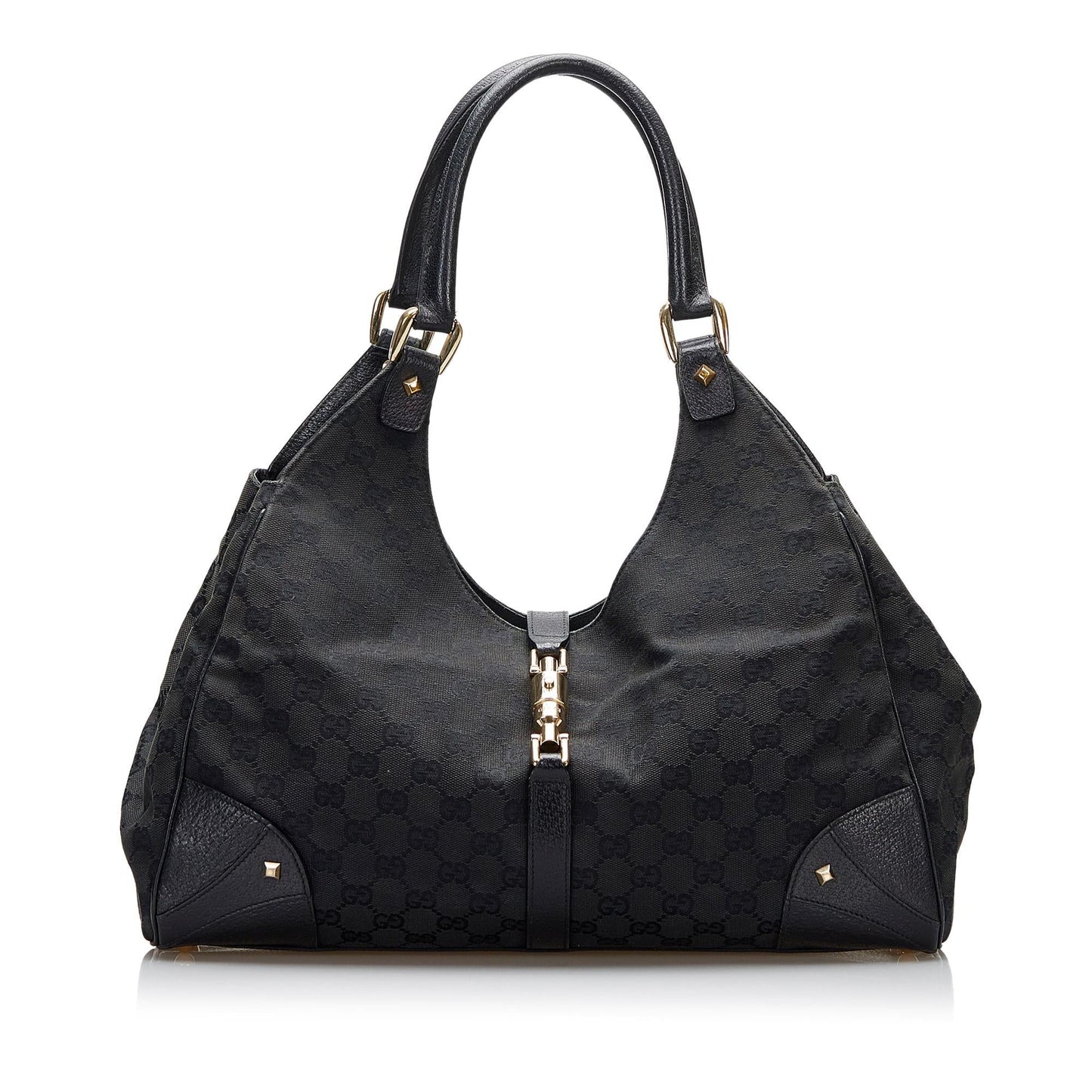 Gucci GG Canvas Nailhead Jackie (SHG-YZOZQj)