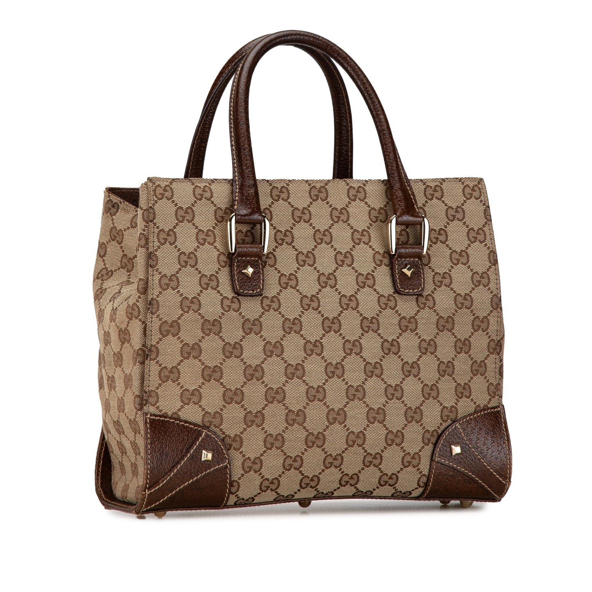 Gucci GG Canvas Nailhead Tote (SHG-jnzkMA)