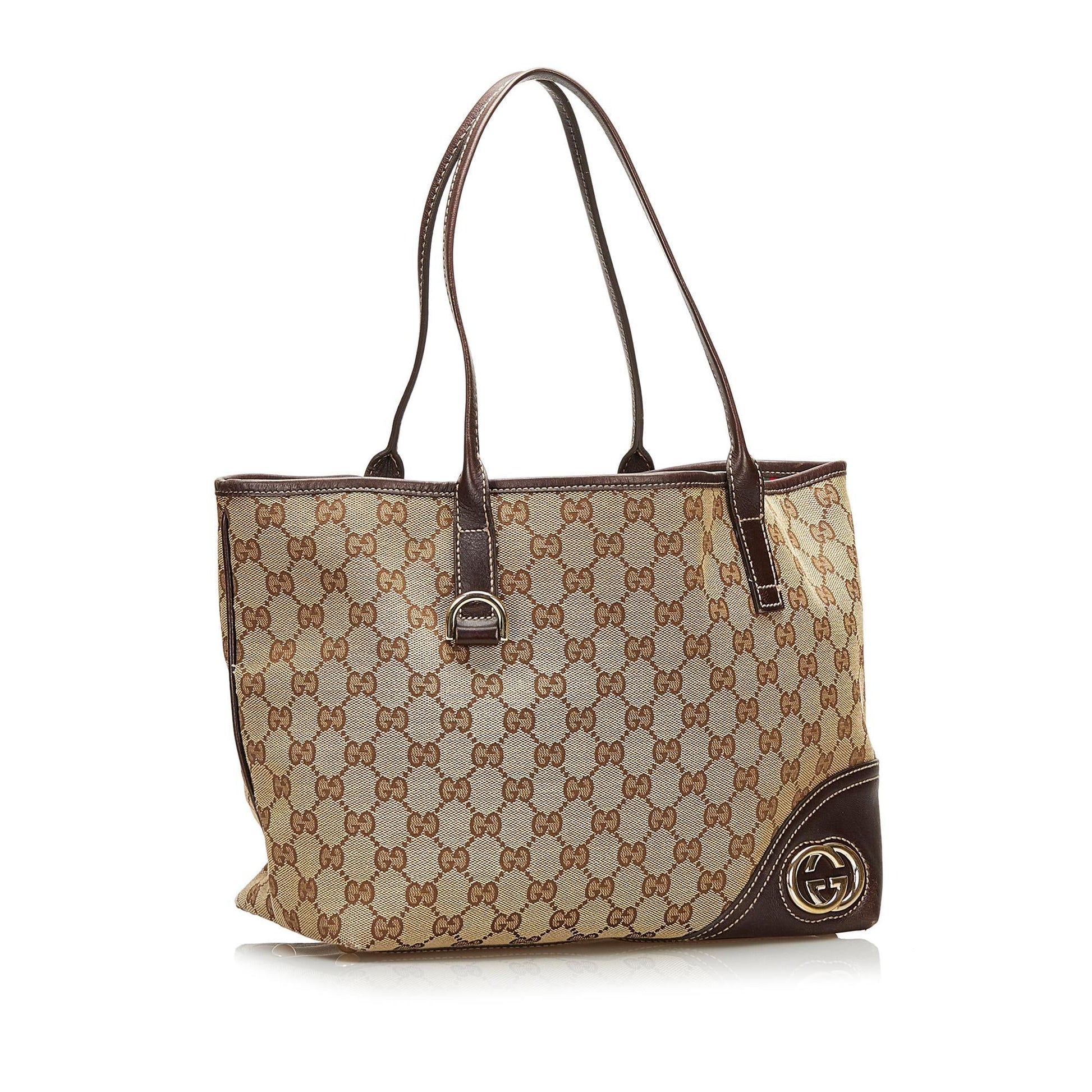 Gucci GG Canvas New Britt Tote (SHG-35626)