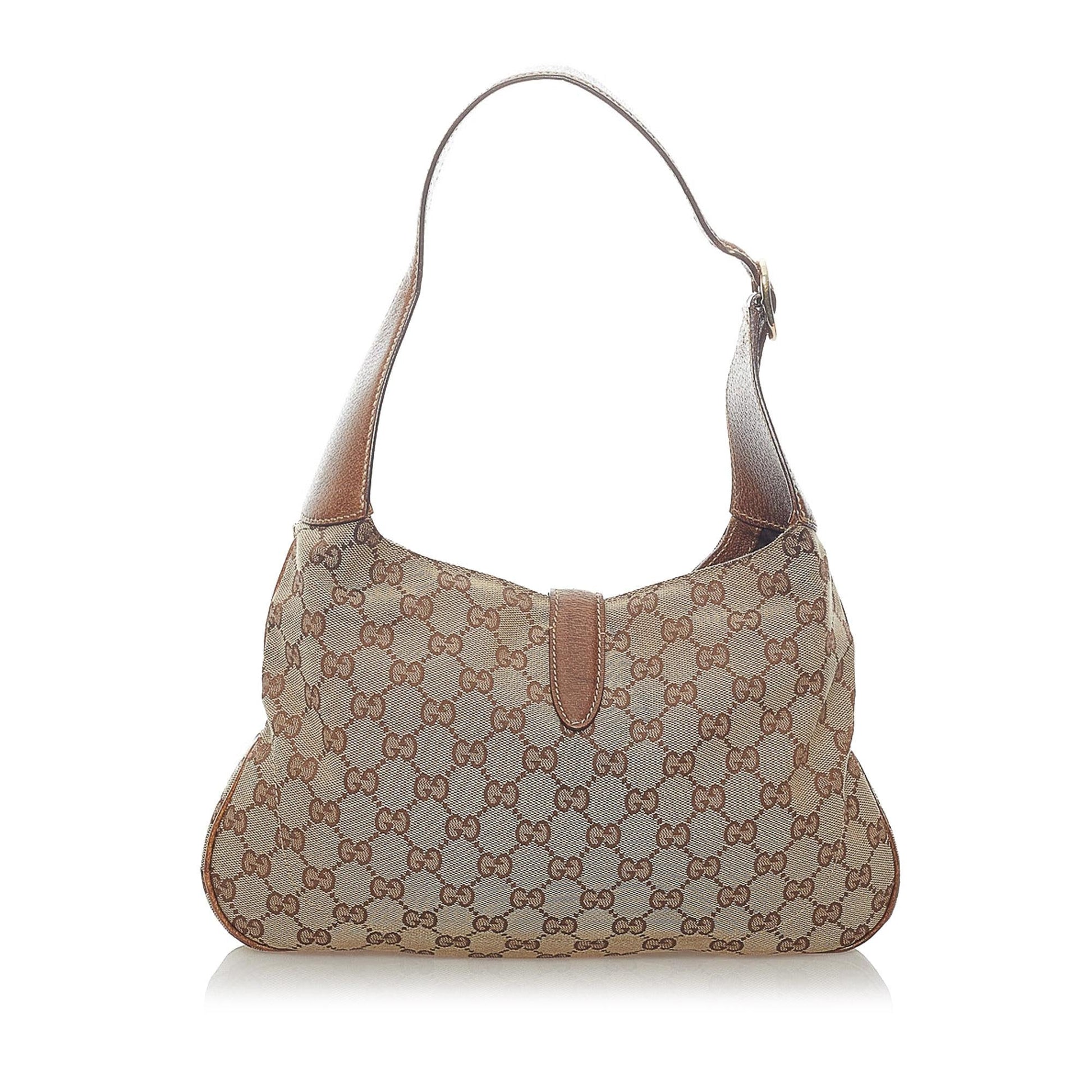 Gucci GG Canvas New Jackie Shoulder Bag (SHG-33247)