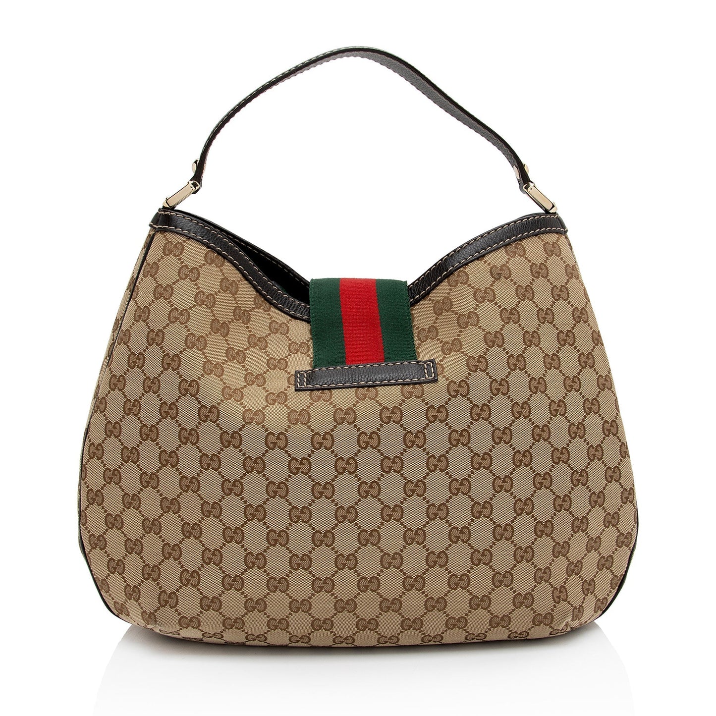 Gucci Nylon Leather Canvas Shoulder Bag