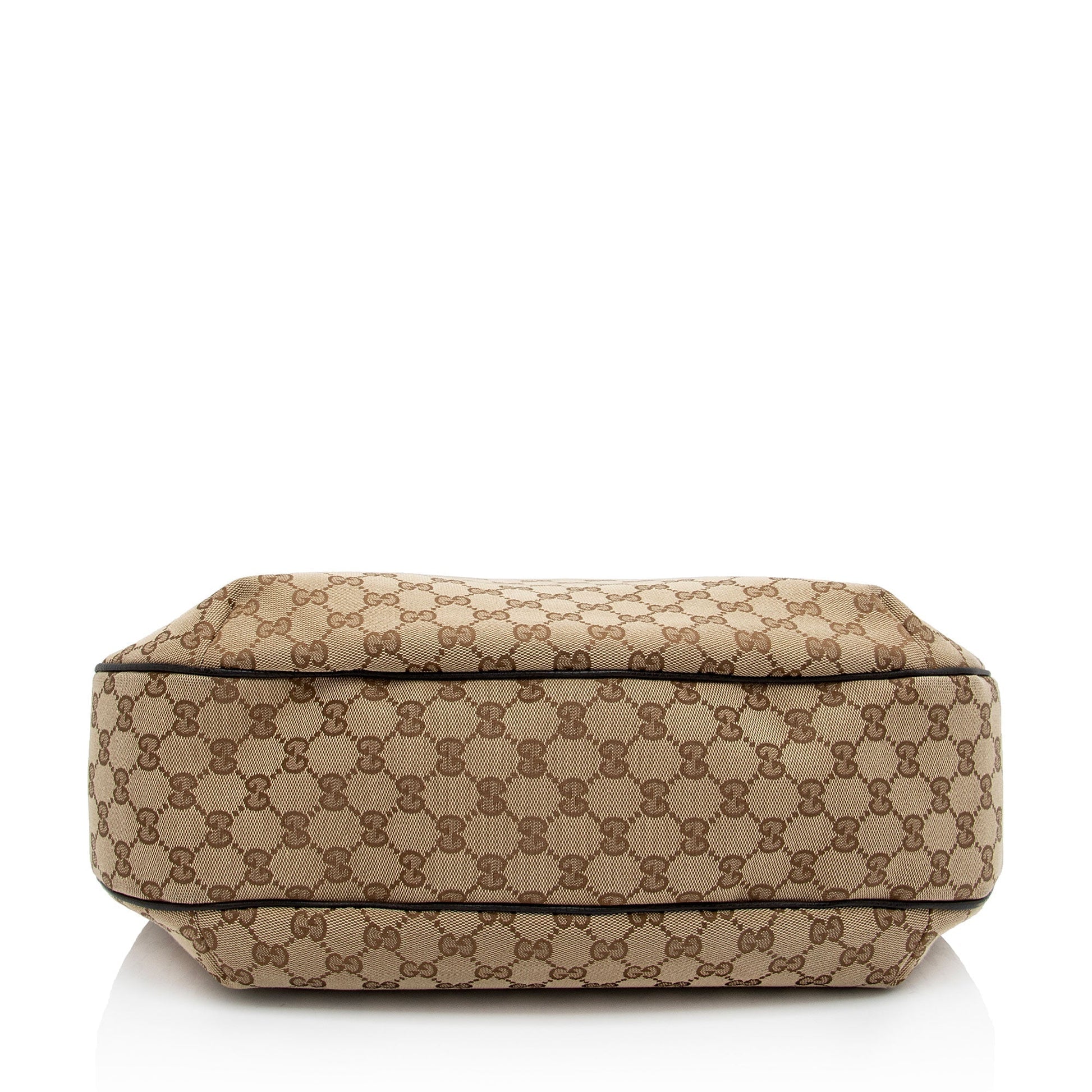 Gucci Nylon Leather Canvas Shoulder Bag
