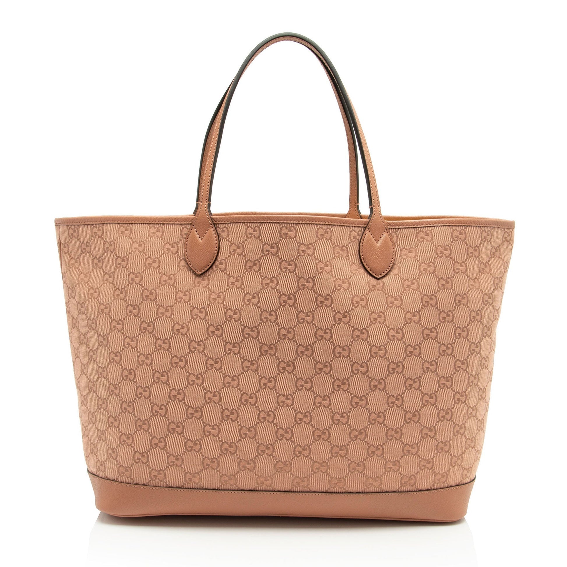 Gucci Leather Canvas Tote