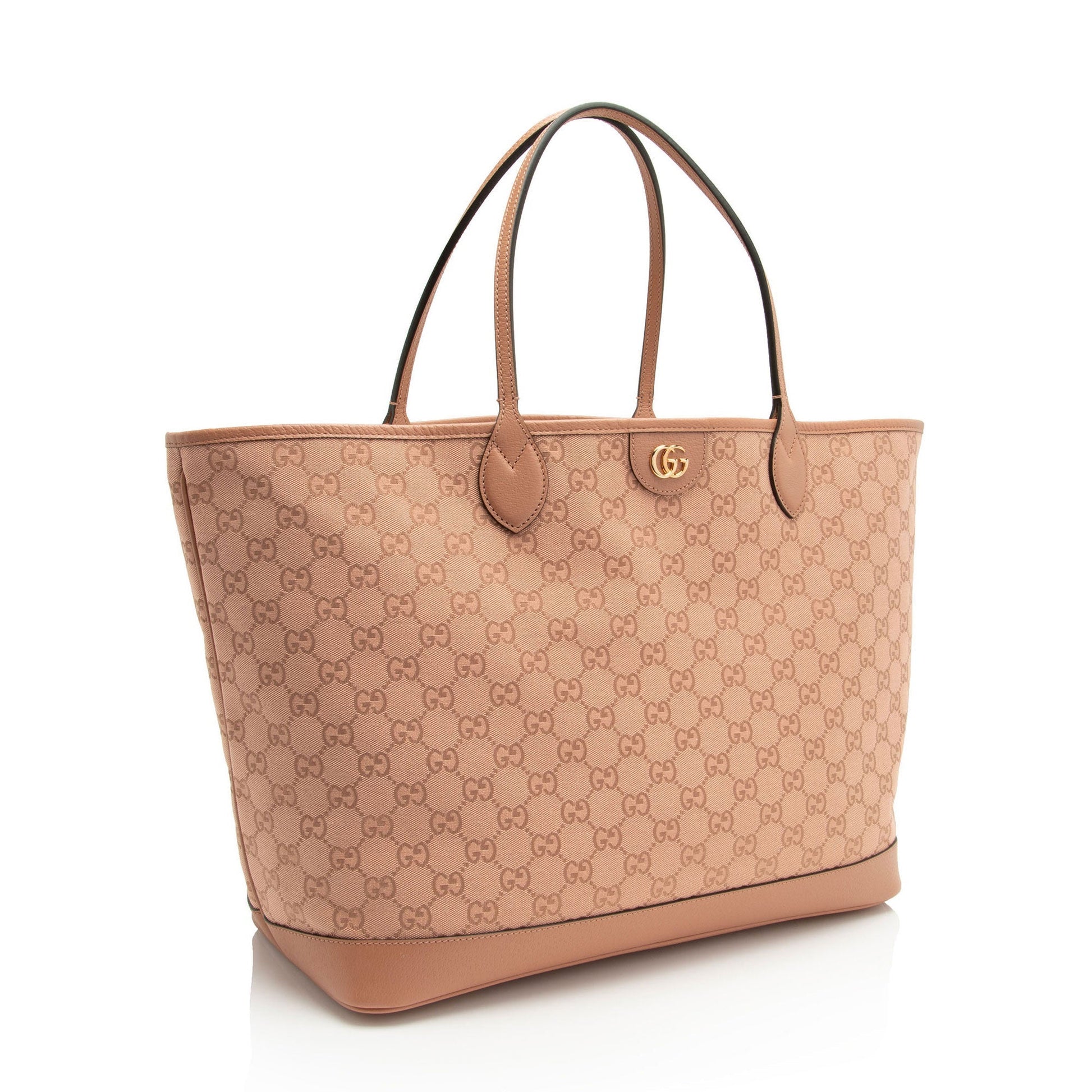 Gucci Leather Canvas Tote