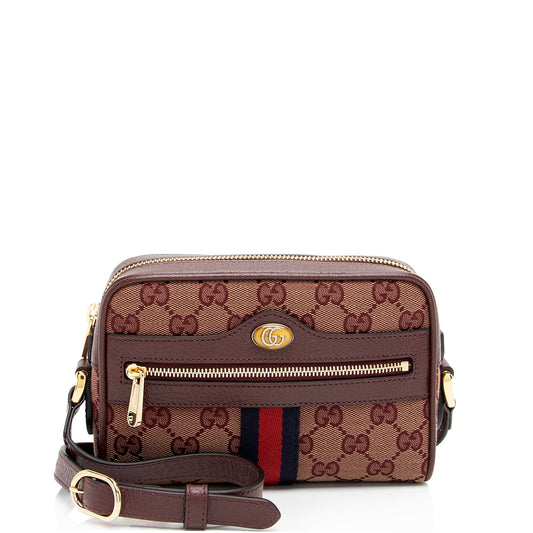 Gucci Nylon Leather Mini Crossbody