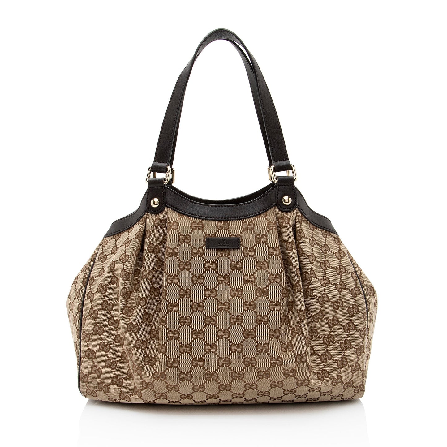 Gucci Leather Canvas Tote