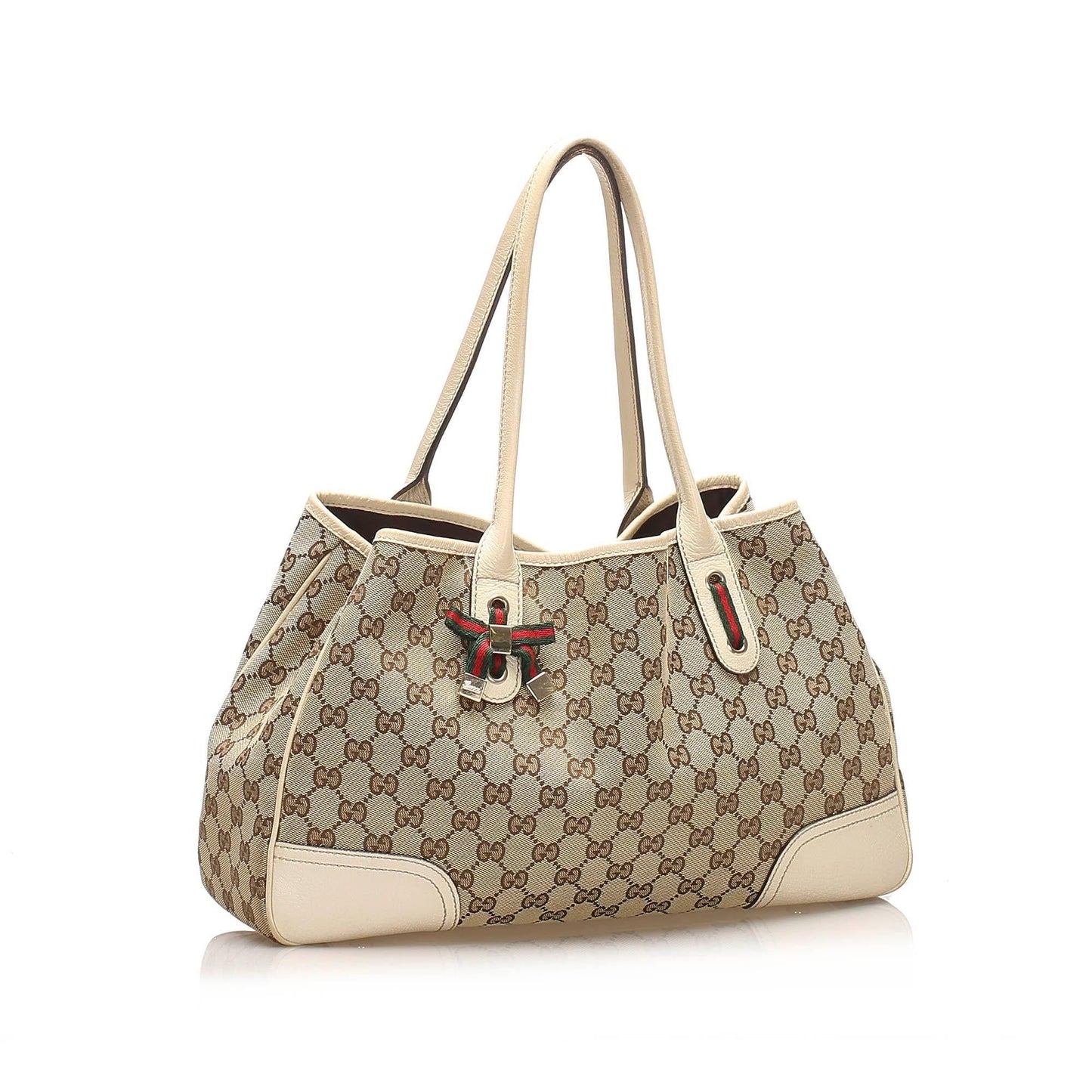 Gucci Princy Leather Canvas Tote Style 1
