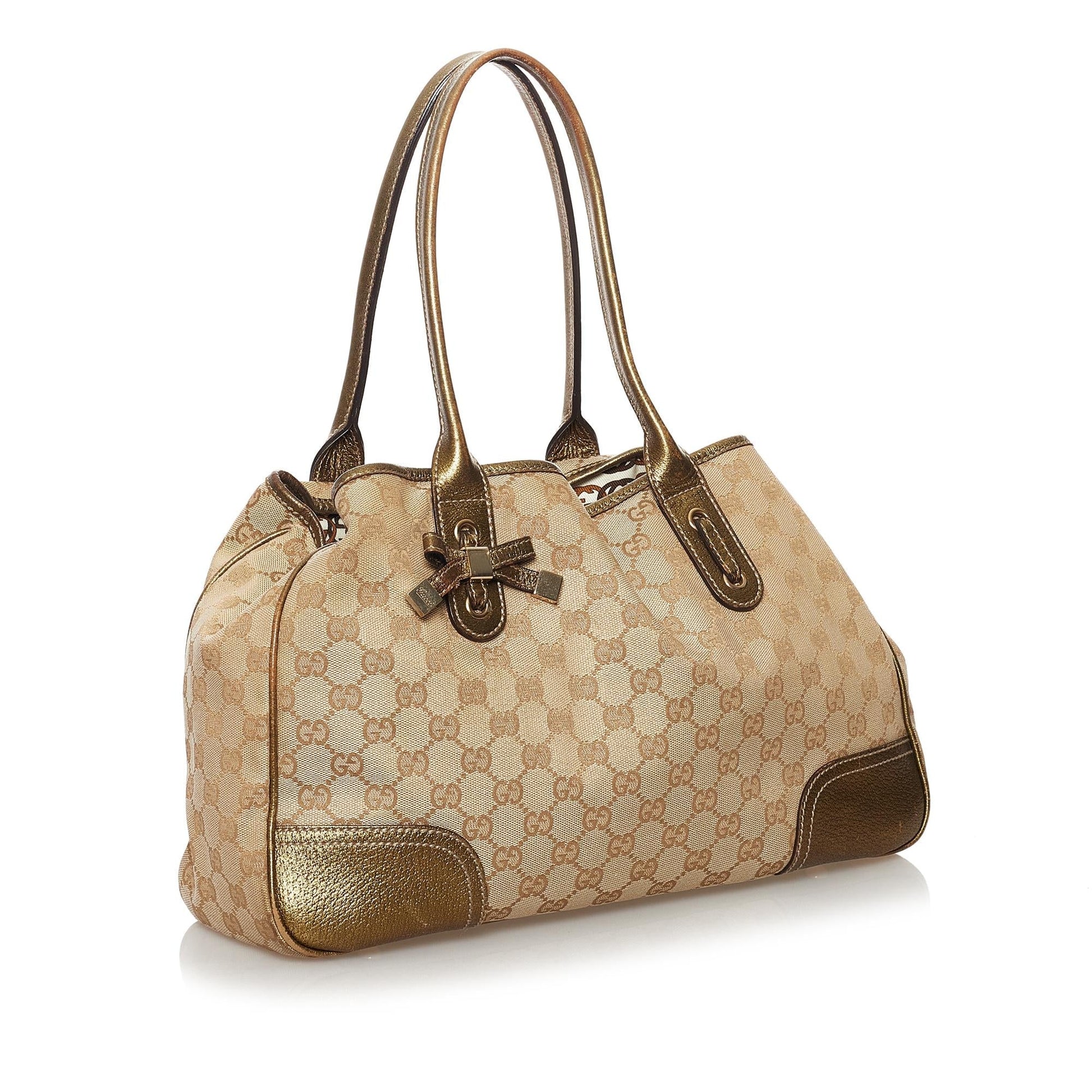 Gucci GG Canvas Princy Tote Bag (SHG-36148)