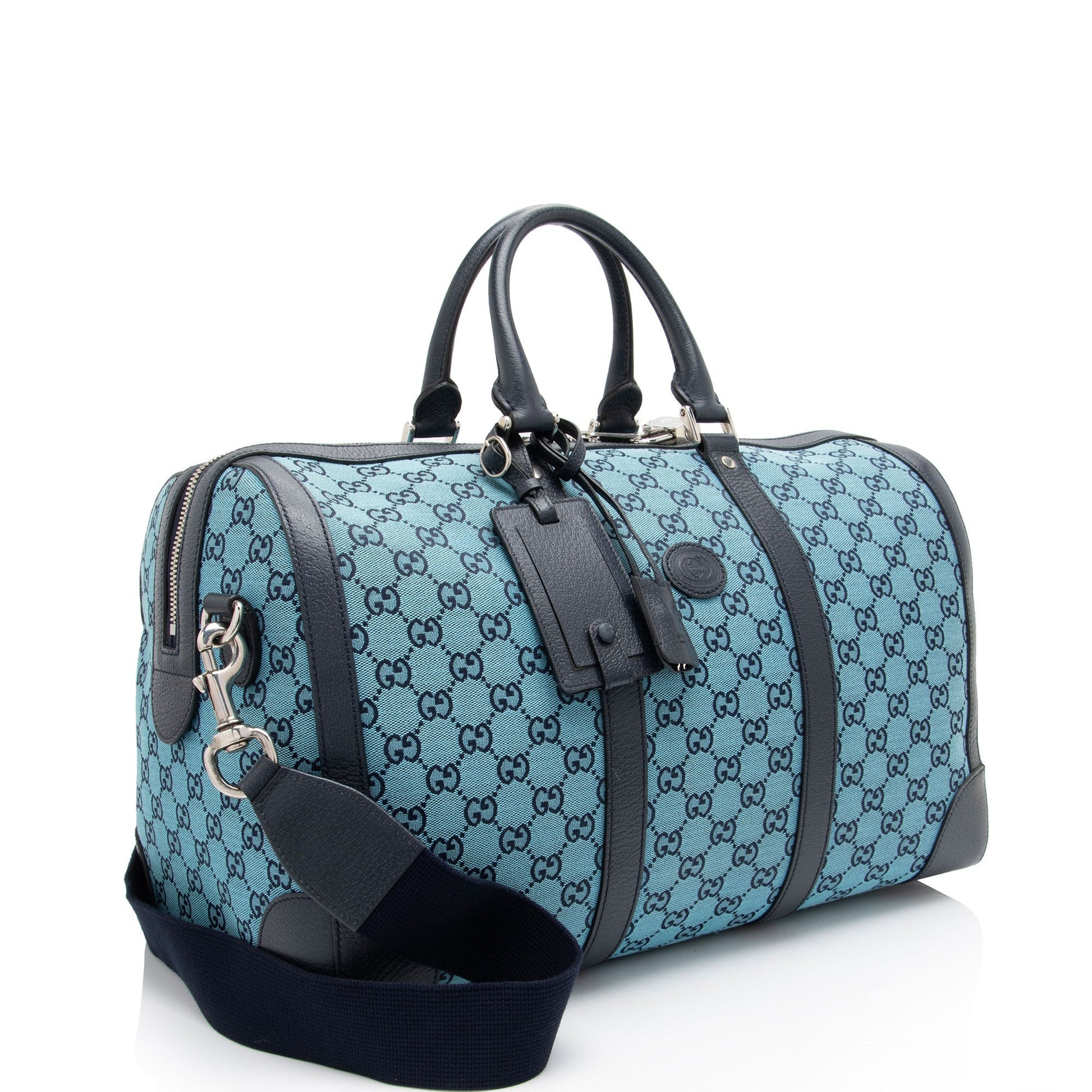 Gucci GG Canvas Savoy Medium Duffle (SHF-8zVTxr)