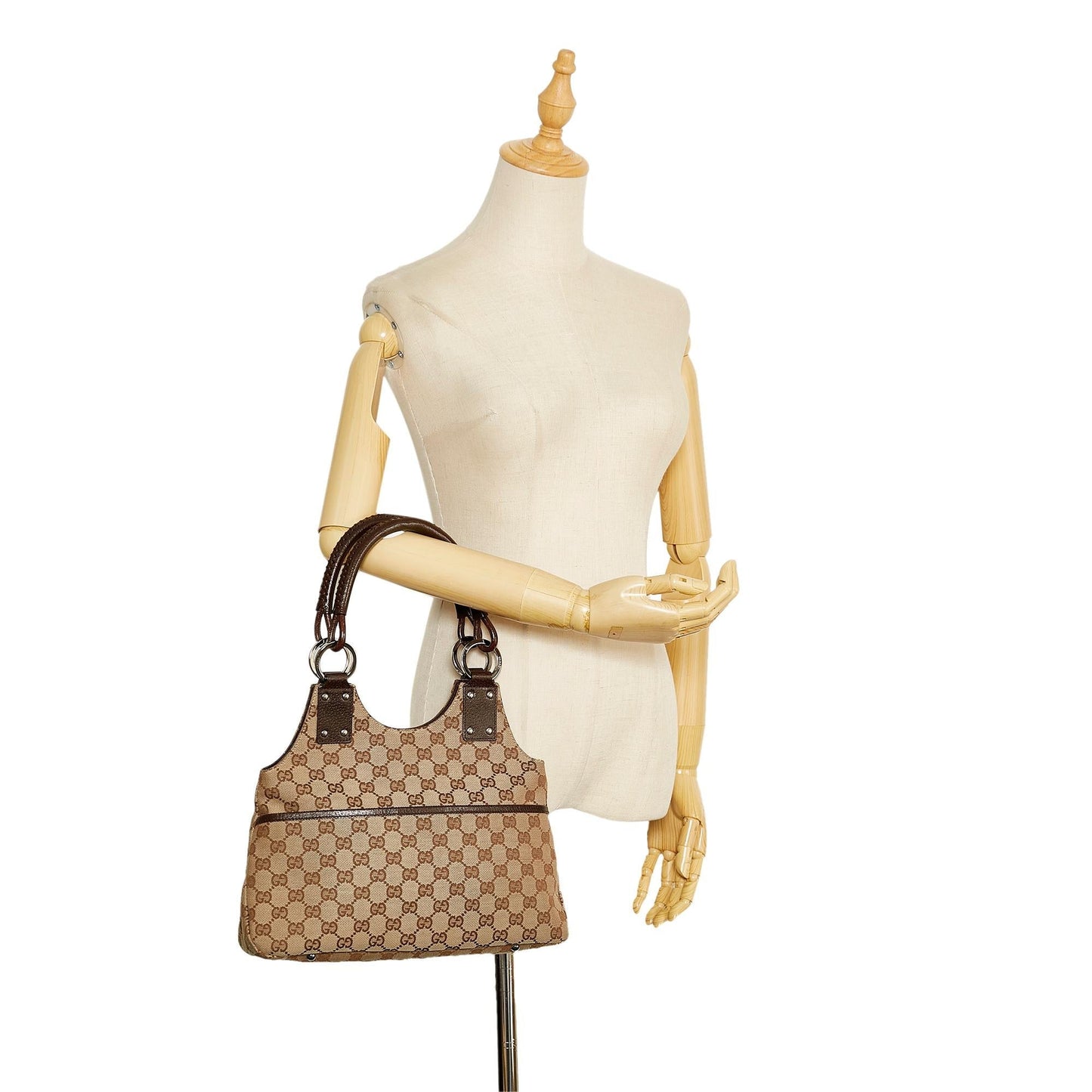 Gucci GG Canvas Shoulder Bag (SHG-E2QvCZ)