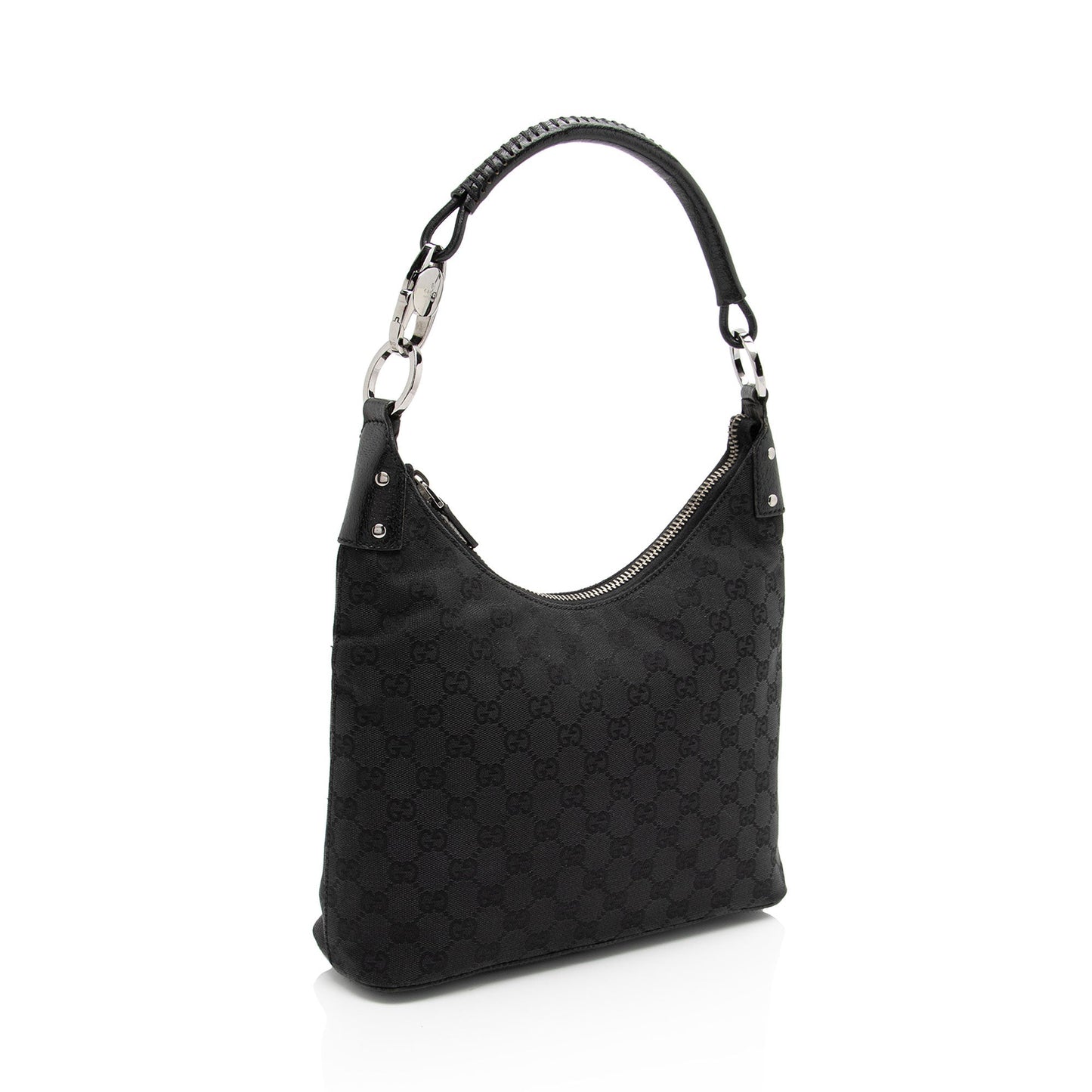 Gucci Leather Canvas Shoulder Bag