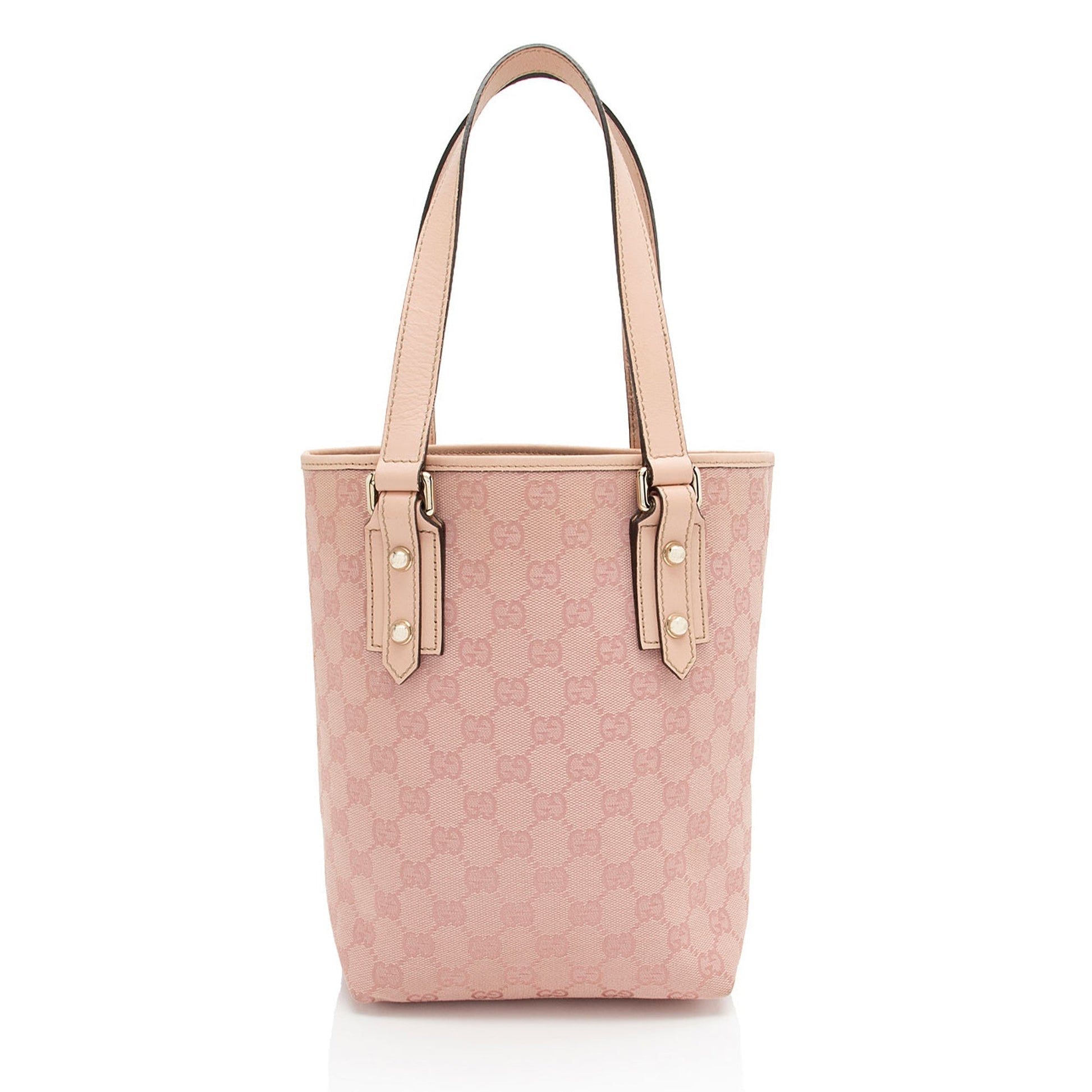 Gucci Leather Canvas Tote