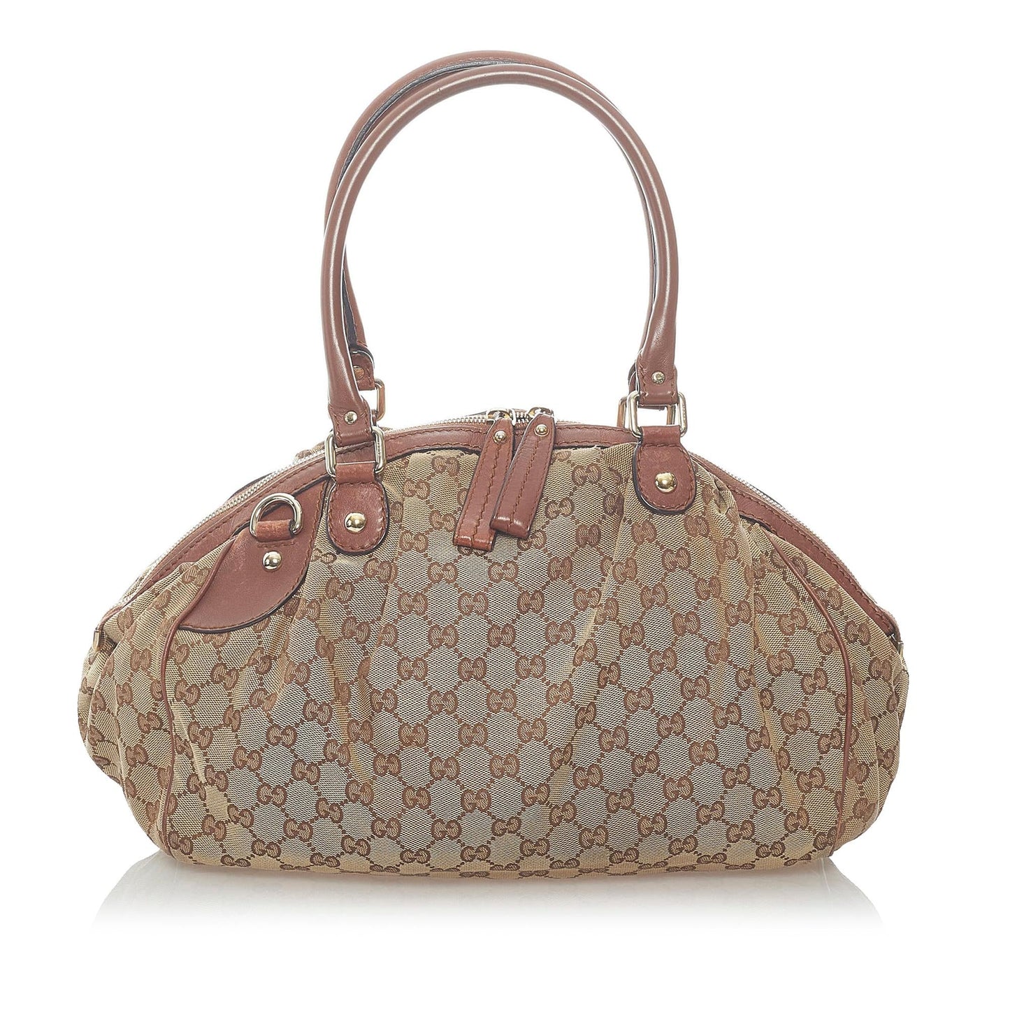 Gucci GG Canvas Sukey Satchel (SHG-32301)