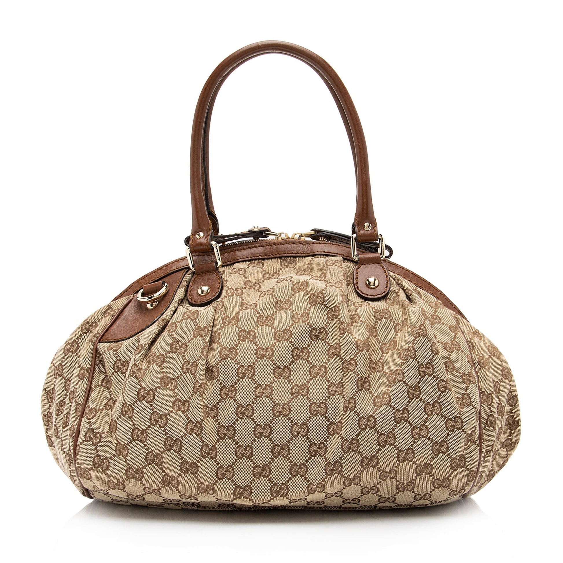 Gucci GG Canvas Sukey Satchel (SHF-LMfHFS)