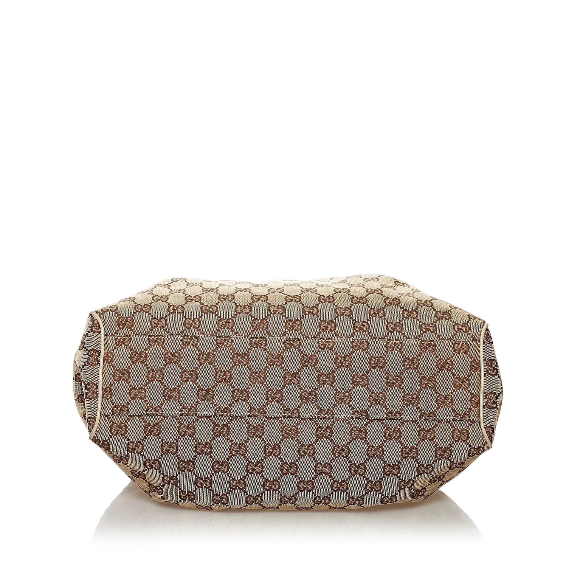 Gucci GG Canvas Sukey Tote Bag (SHG-34120)