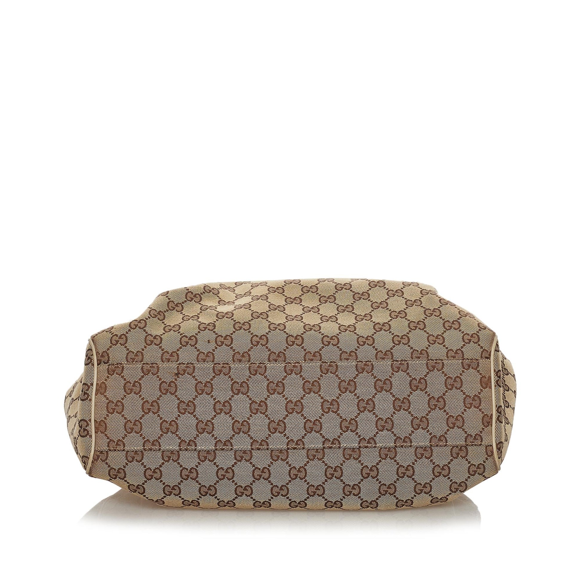 Gucci GG Canvas Sukey Tote Bag (SHG-34717)