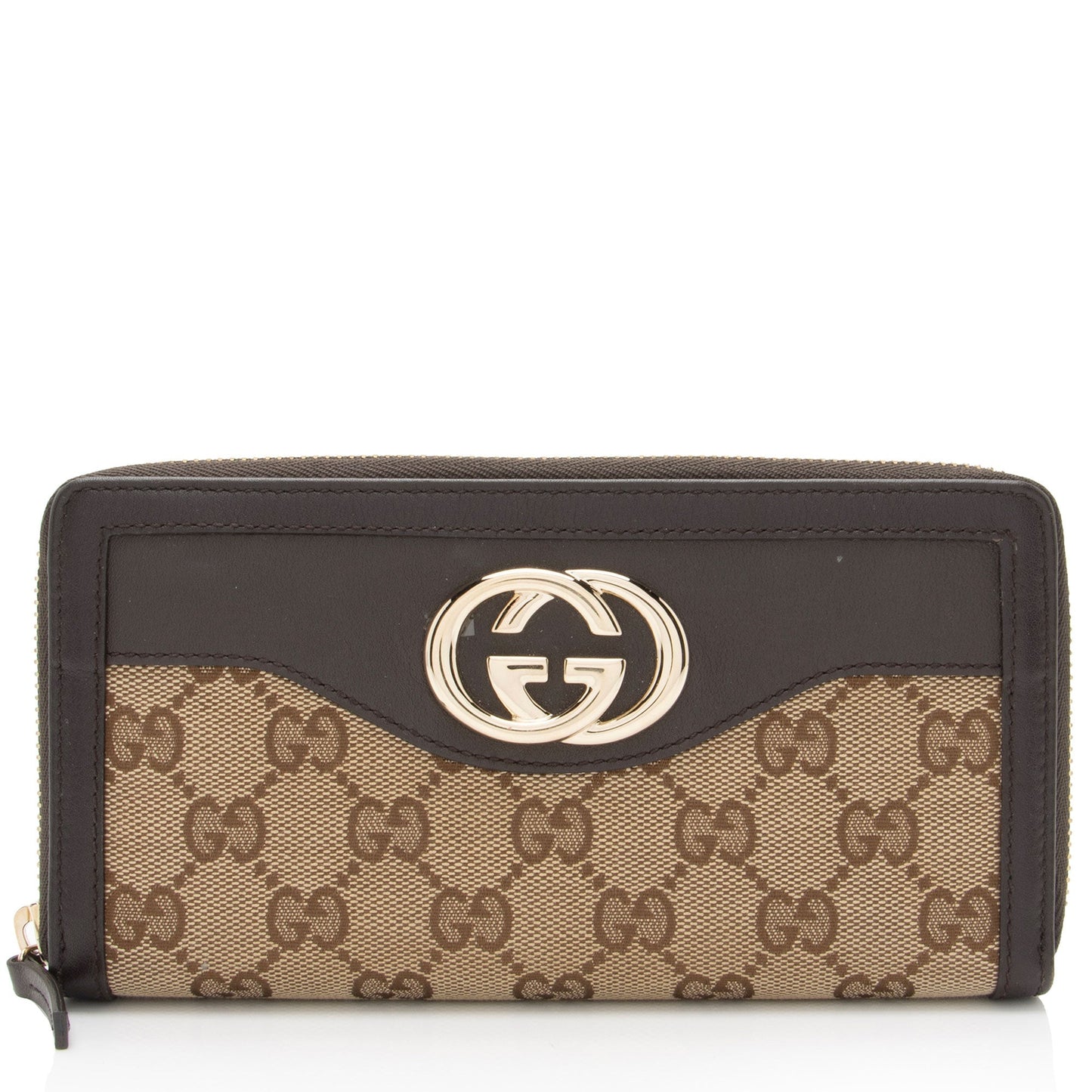 Gucci GG Canvas Sukey Zip Around Wallet (SHF-00zerW)