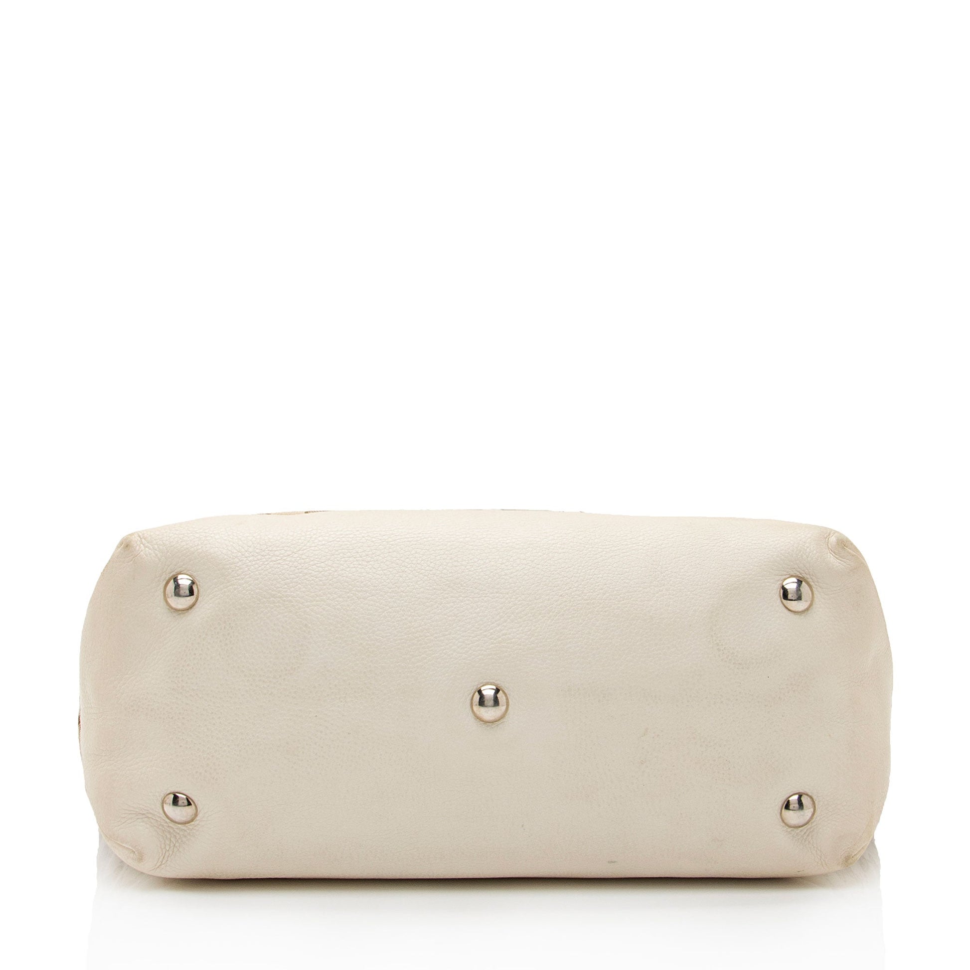 Gucci Sunset Nylon Leather Canvas Tote