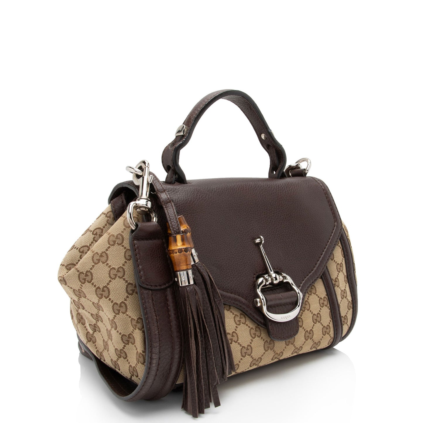 Gucci Leather Canvas Shoulder Bag