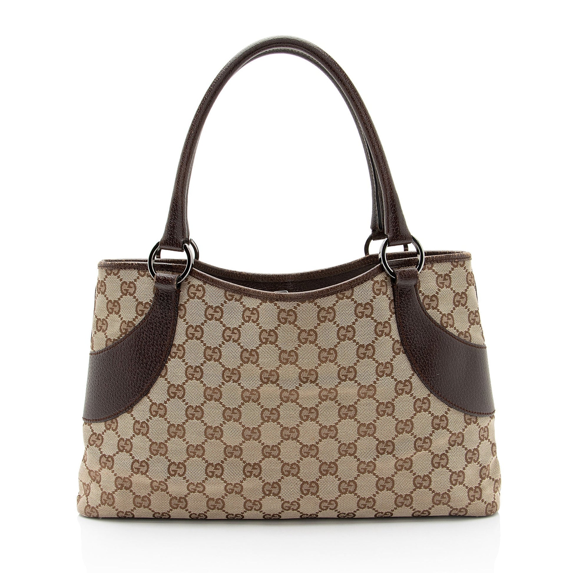 Gucci Leather Canvas Tote